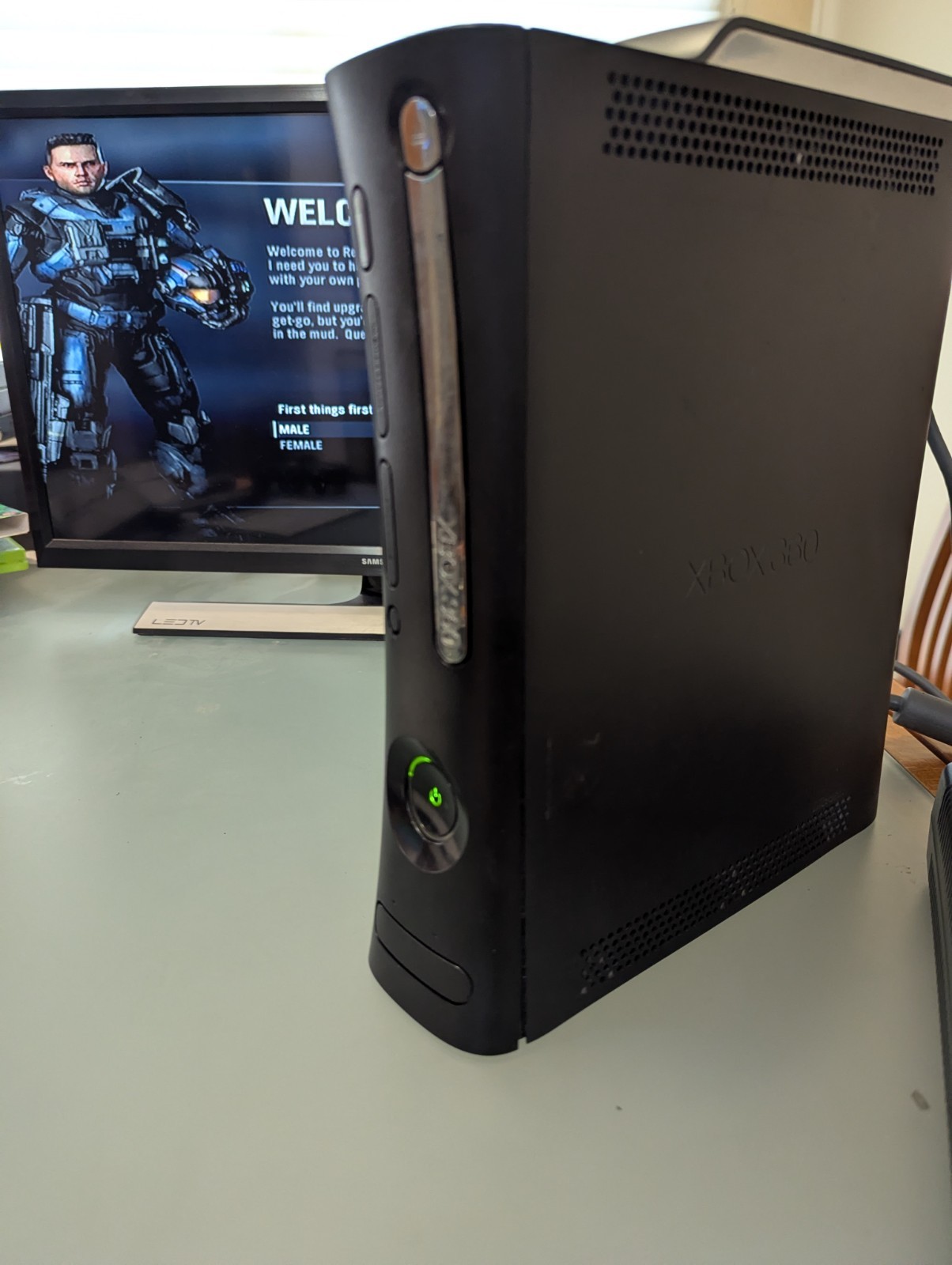 Black Original Fat Xbox 360 Console 20GB HDD Controller Bundle -Tested Working