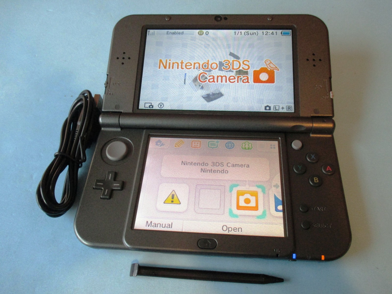 Nintendo New 3DS XL Black System w/Charger US Version FREE Ship!