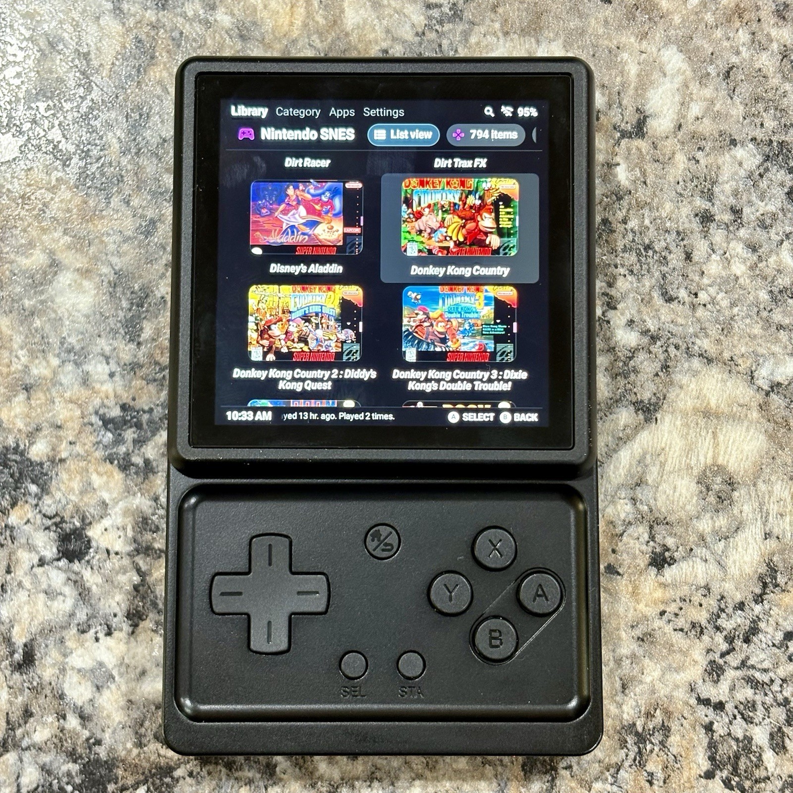 Anbernic RG Rotate, Retro Gaming Handheld, 128GB Card, Loaded Ready To Play