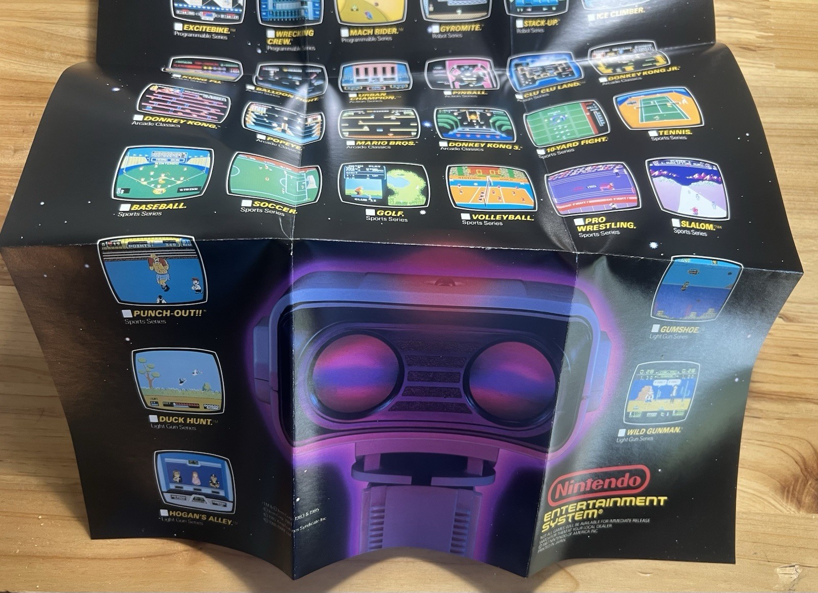 1987 Nintendo NES Now You’re Playing With Power Game POSTER ROB ROBOT NICE RARE!