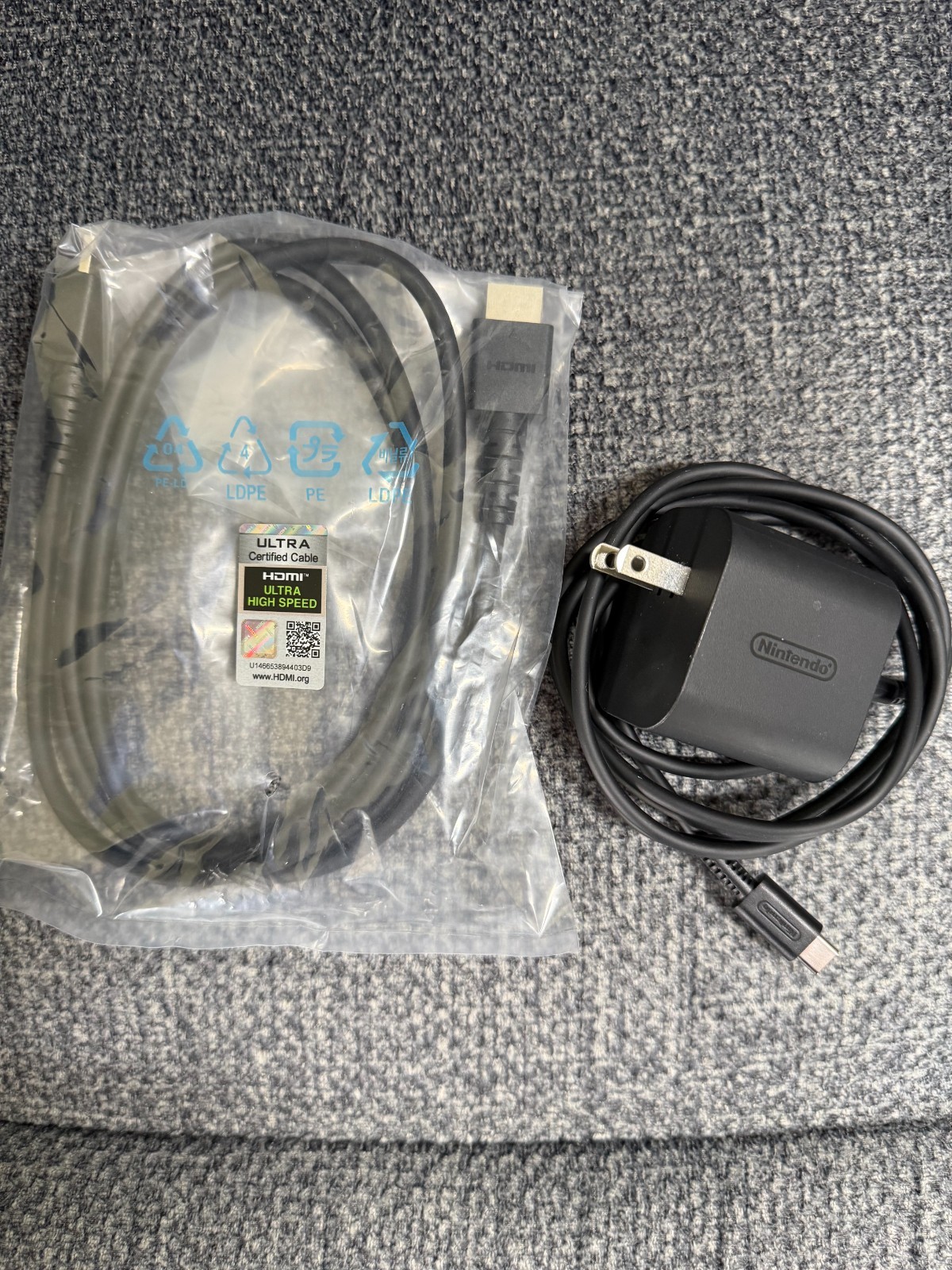 Nintendo Switch 2 Docking Station, Charging Grip, Power Brick, and HDMI Cord