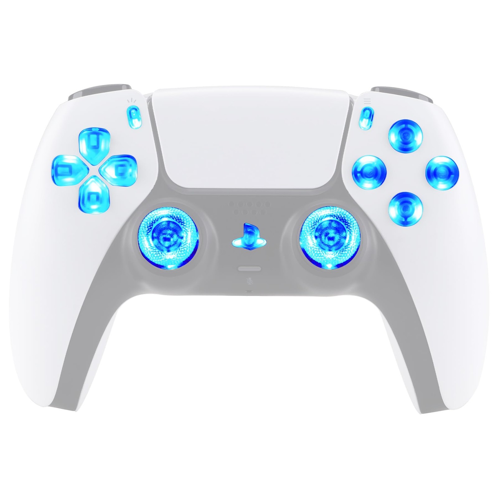 Multi-Color LED D-Pad Thumbstick & Face Buttons Kit for PS5 Controller – 9 Modes