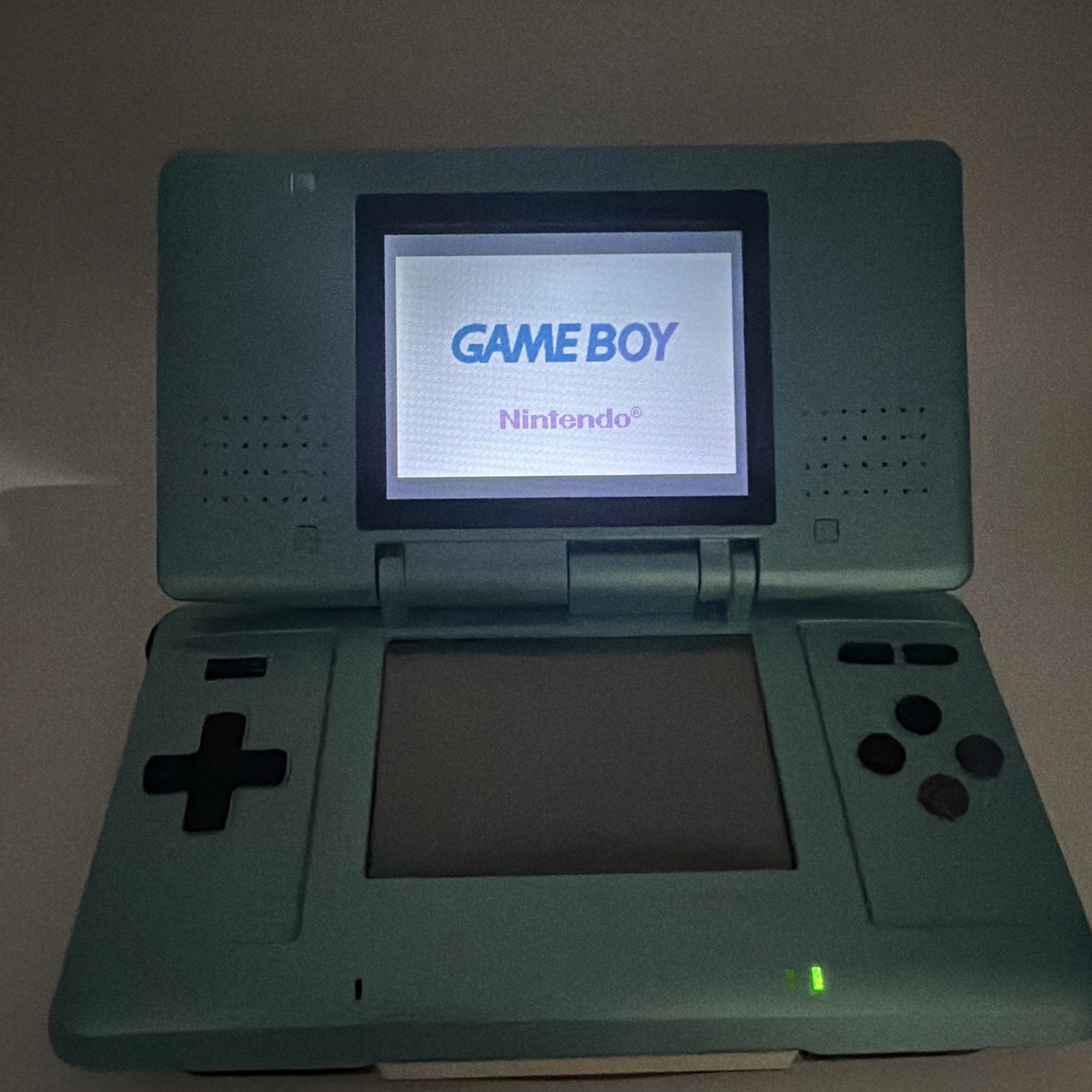 Nintendo DS Original Console Teal Blue Reshell Tested Working Stylus Included