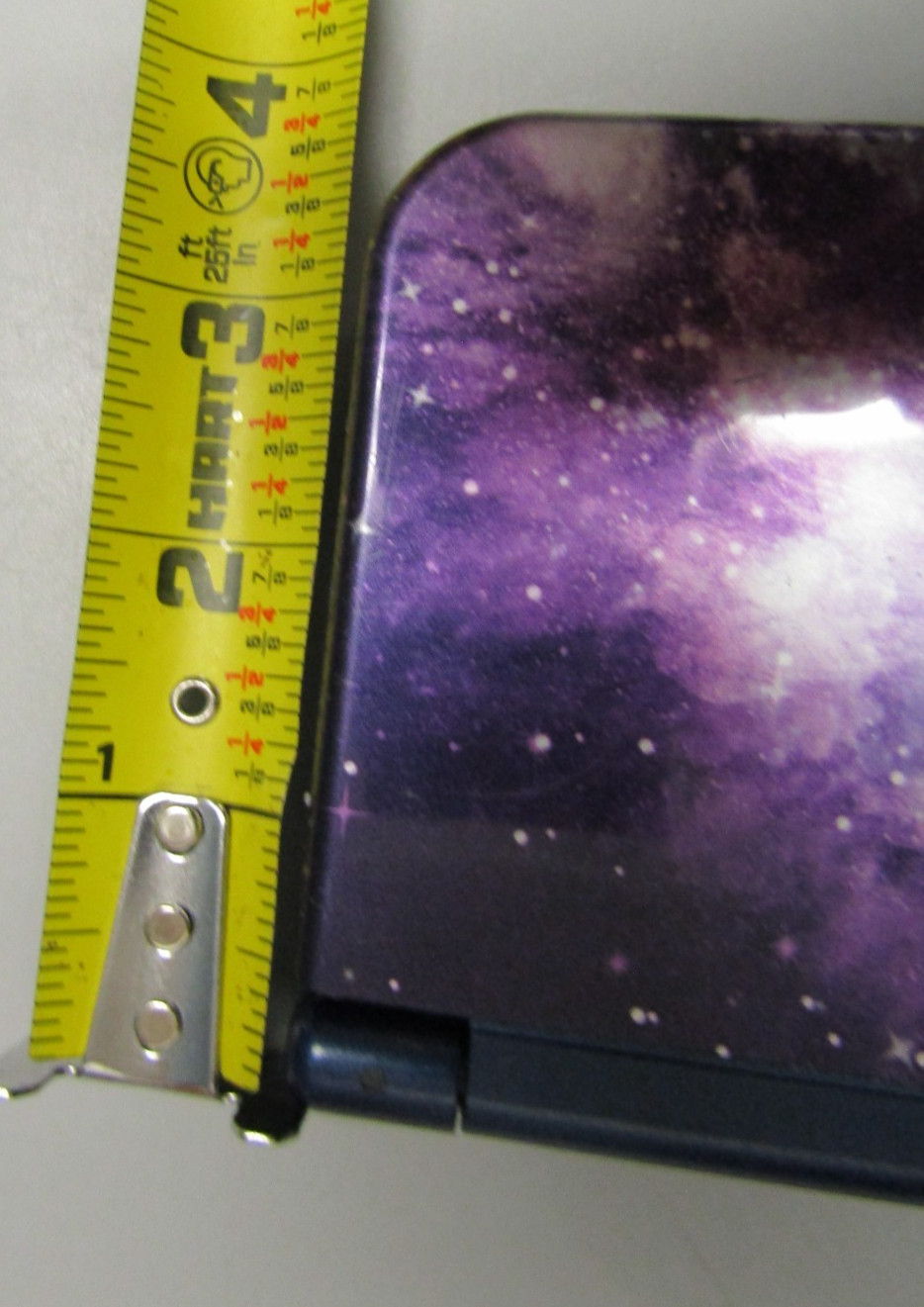 Nintendo 3DS XL Galaxy Purple Handheld Console RED-001 + charger ~ Tested Works