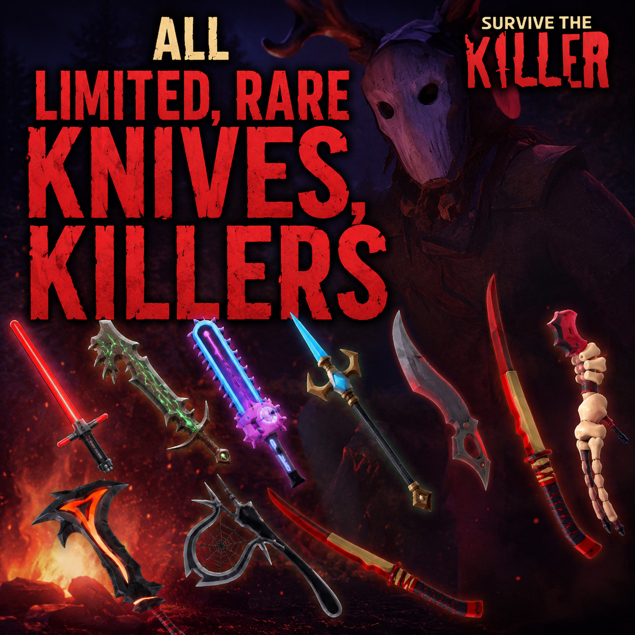 Survive The Killer All Limited & Knives & Killers & Cabin | STK | Fast & Cheap