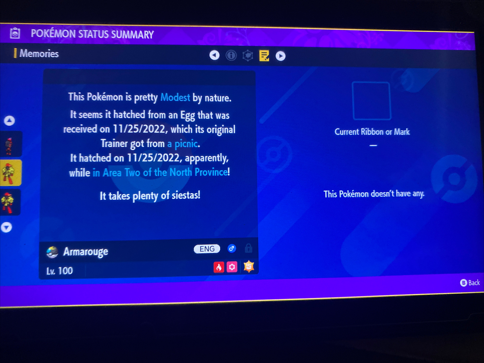 Pokemon Scarlet And Violet Shiny Armarouge 6IV Battle Ready Fast Delivery