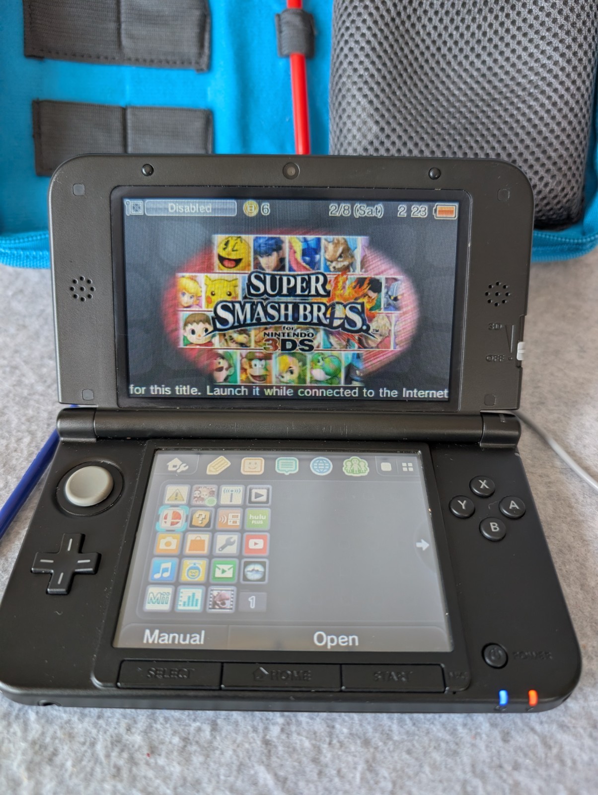 Nintendo 3DS XL Pokémon X and Y Blue Version Handheld System Rare USA VERSION