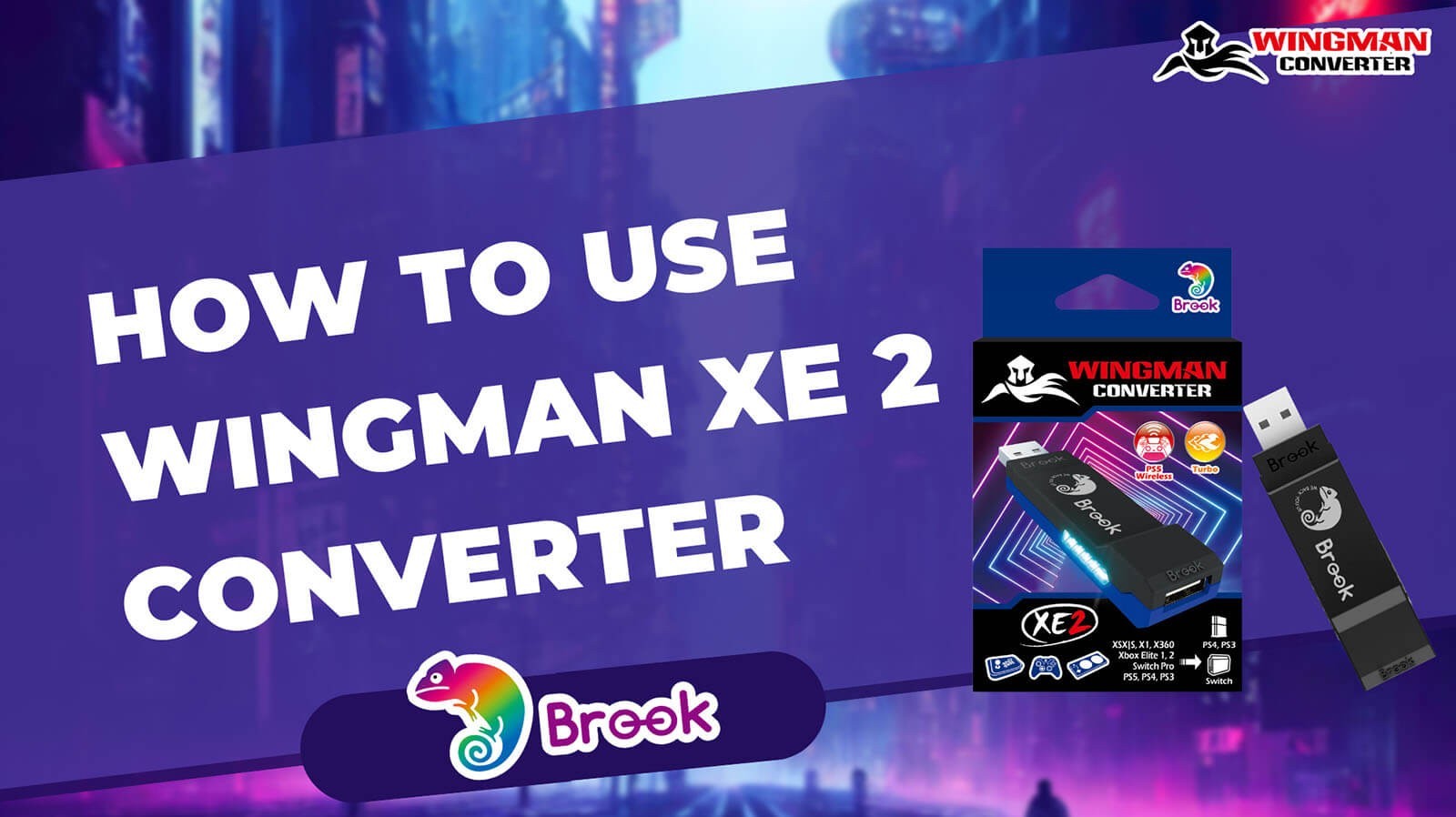 Brook Wingman XE2 Wireless Controller Adapter for XSX/Xbox One/Elite2/PS4 V2026