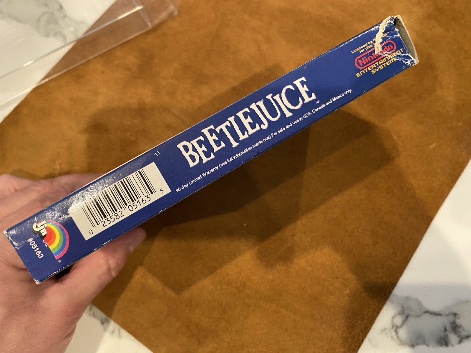 Beetlejuice (Nintendo NES) AUTHENTIC BOX + GAME & BOX PROTECTOR – NO MANUAL!