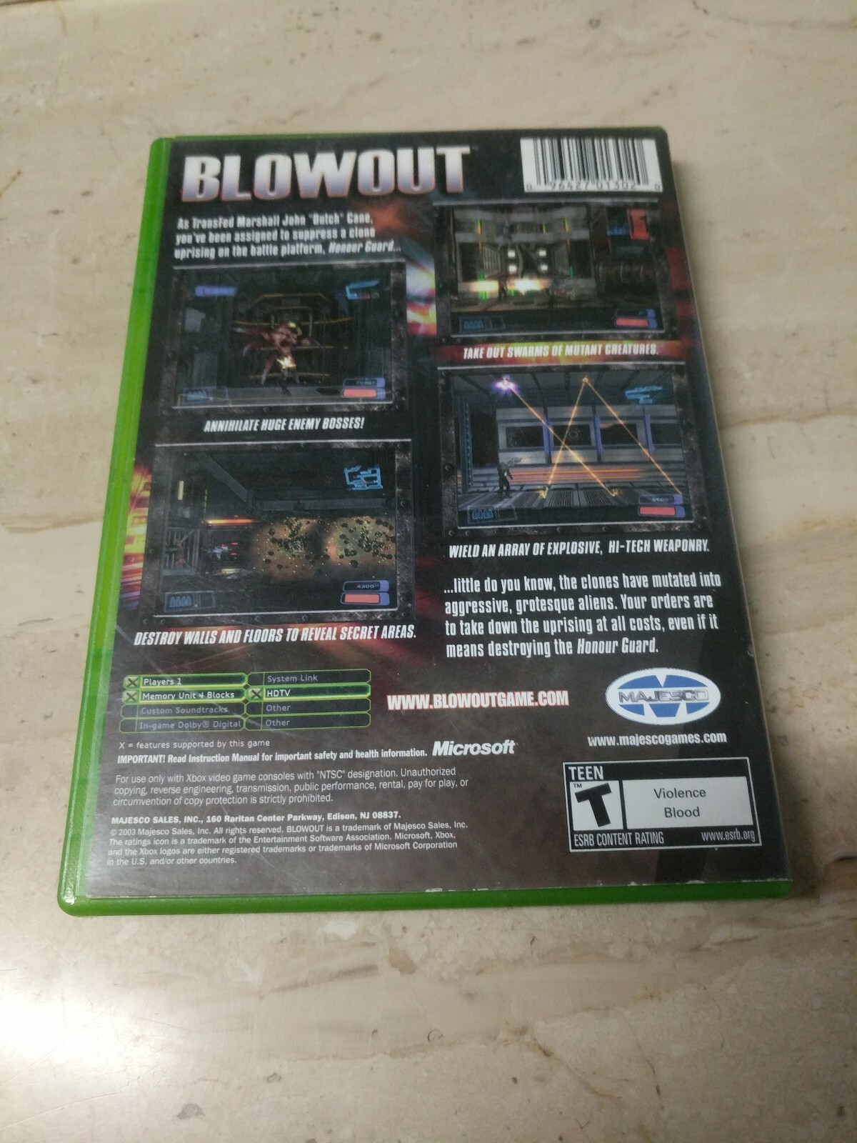 Blowout Microsoft XBOX Majesco