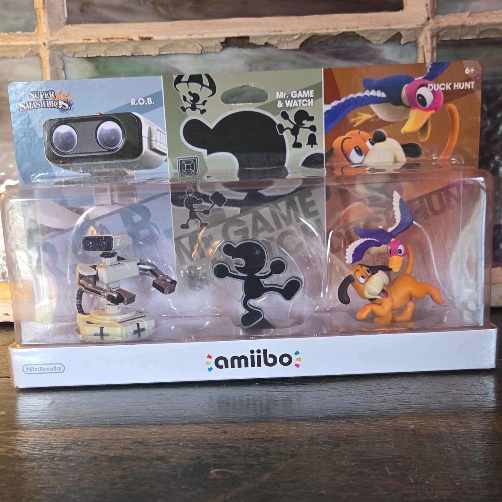 Nintendo amiibo R.O.B. Mr. Game & Watch Duck Hunt 3-Pack Smash Bros Wii U