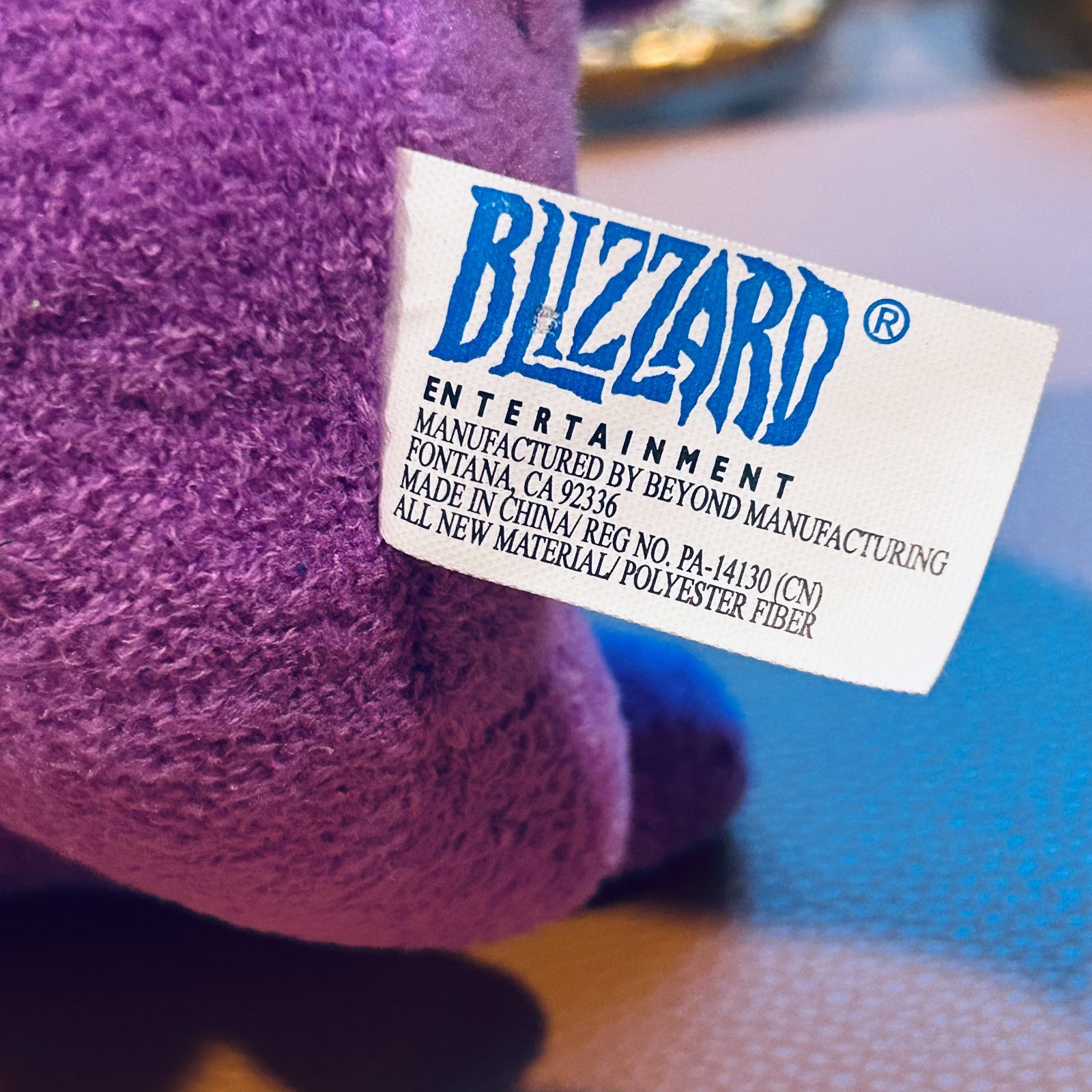 Starcraft Carbot Zergling Plush Toy Purple Blizzard 2016 7″ RARE Excellent!!!