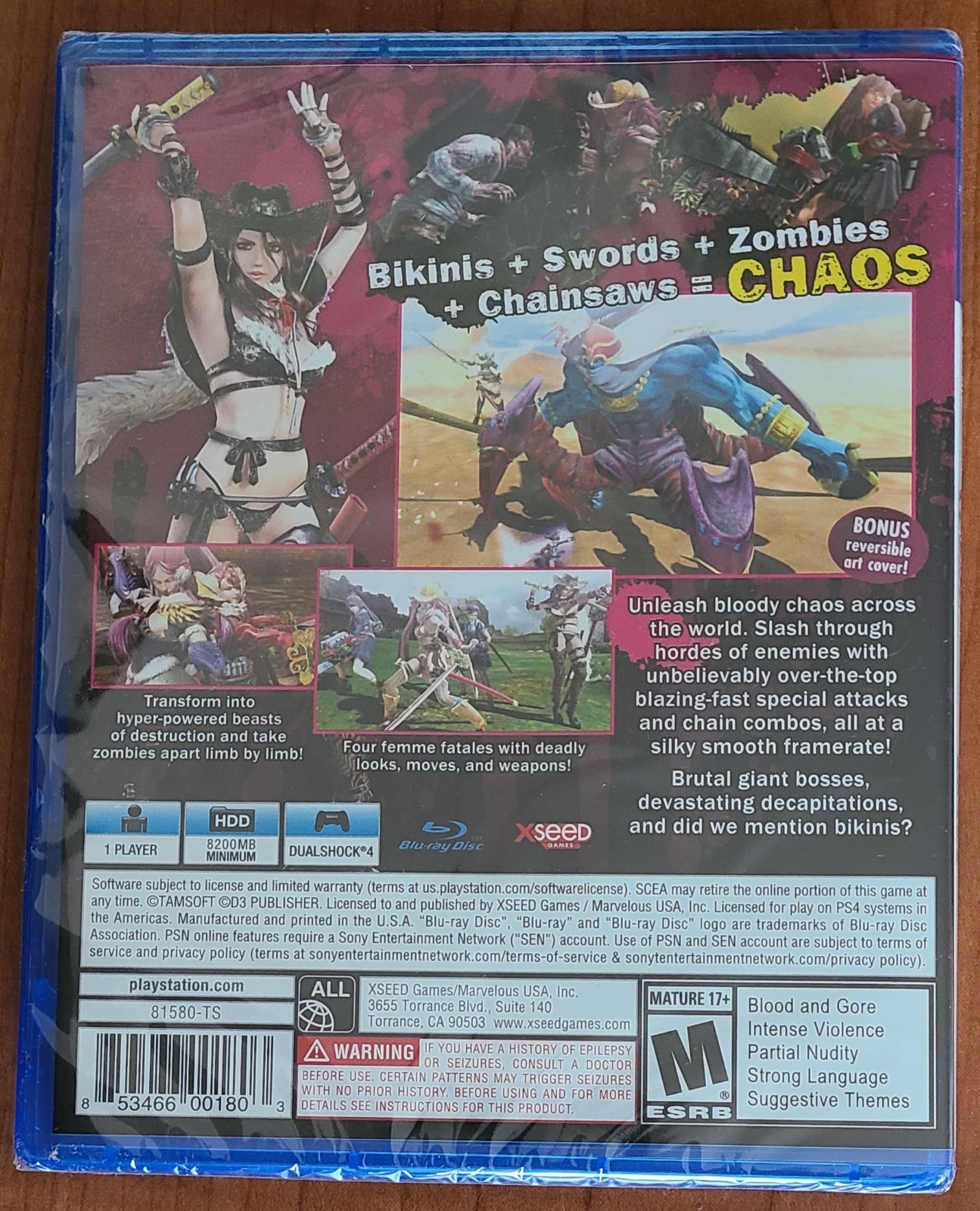 Onechanbara Z2 : Chaos – PlayStation 4 (PS4 – NEW)