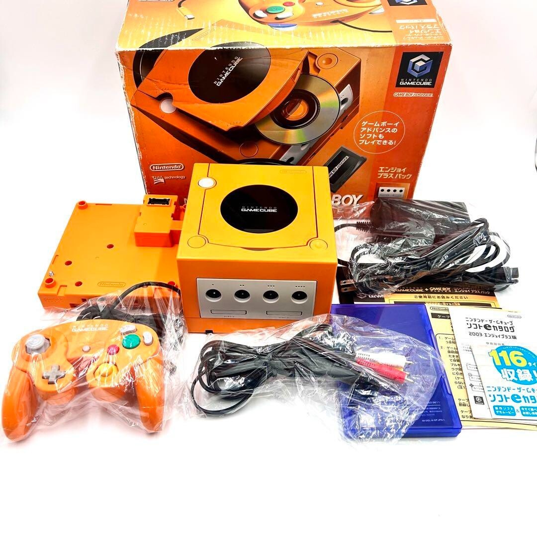 Nintendo Gamecube Orange Console Enjoy DOL-001 JP For Japan Game GC System 3052