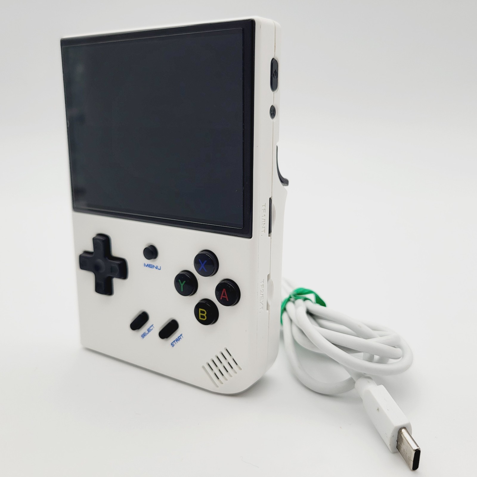 RG35XX Plus 2024 Anbernic White Retro Game Handheld Console W/ downloaded Games