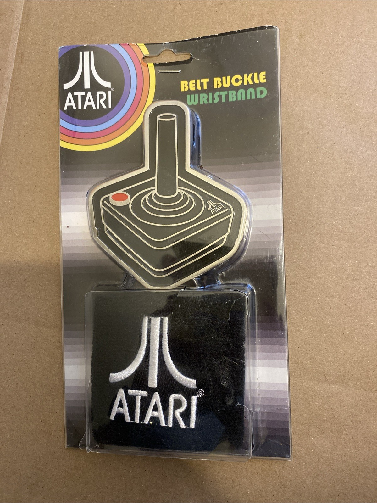 Atari Joystick Belt Buckle and Wristband Retro Style Collectible 
