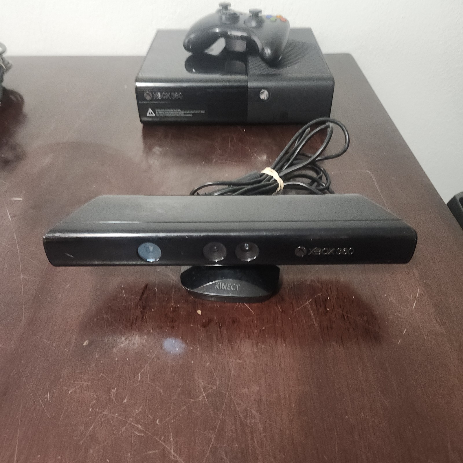 Xbox 360 E 1538 Console 250GB HDD Bundle Controller Power HDMI Kinect TESTED
