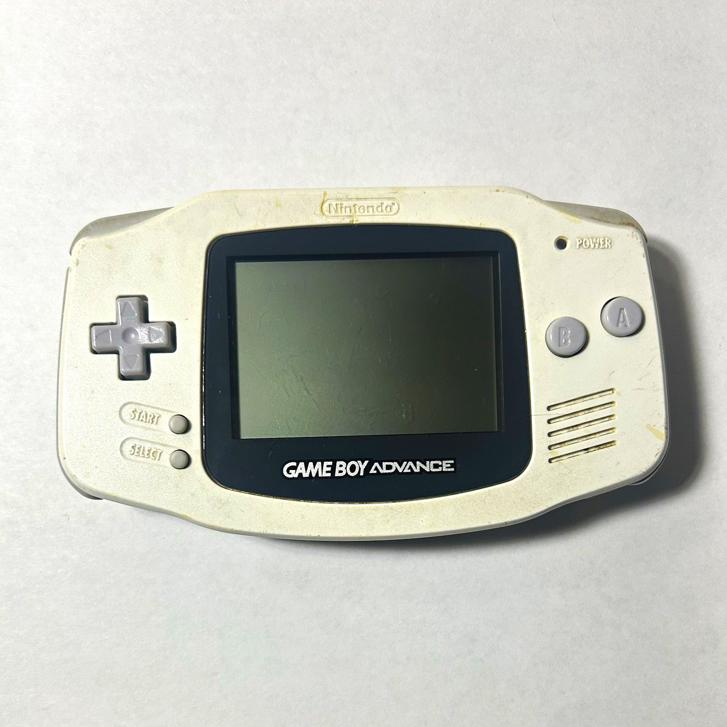 Nintendo Game Boy Advance AGB-001 White Handheld System Console