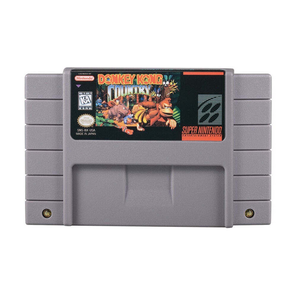 Classic Card Donkey Kong Country Super Nintendo SNES Tested Working