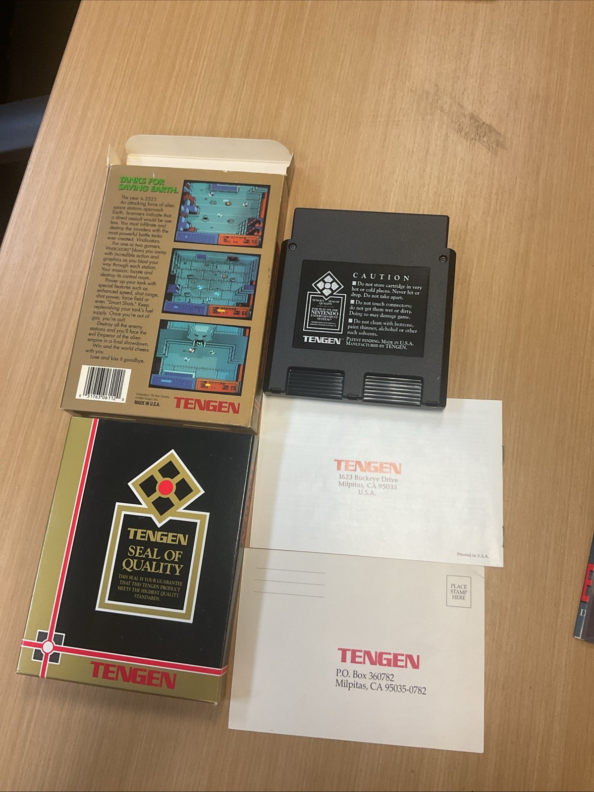 Vindicators Nintendo NES CIB Complete in Box Manual 1988