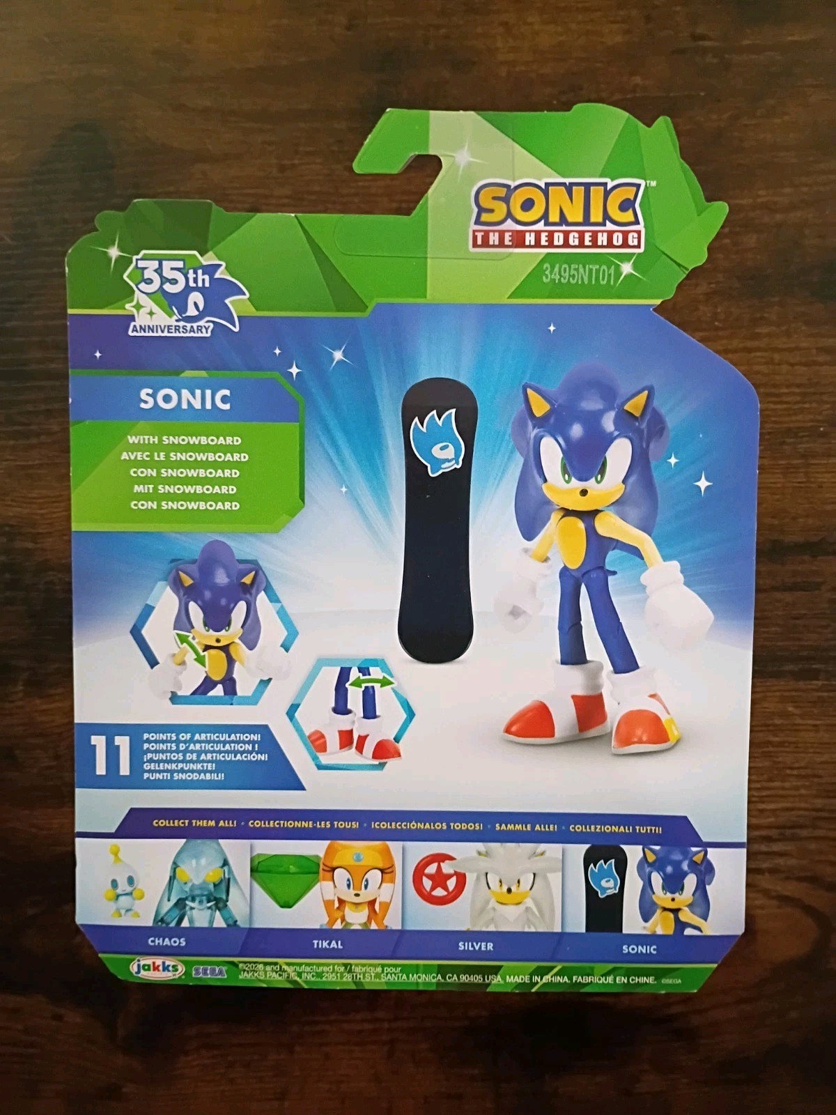 6-PK CHAOS Sonic the Hedgehog 4″ Lot Tails 35th 30th Classic Modern Jakks SEGA