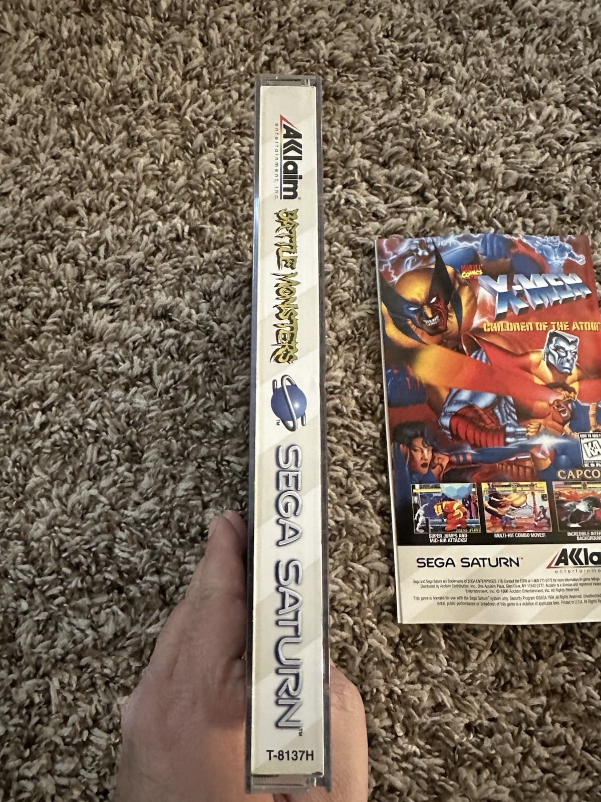 Acclaim Battle Monsters (Sega Saturn, T-Teen) w/ Manual