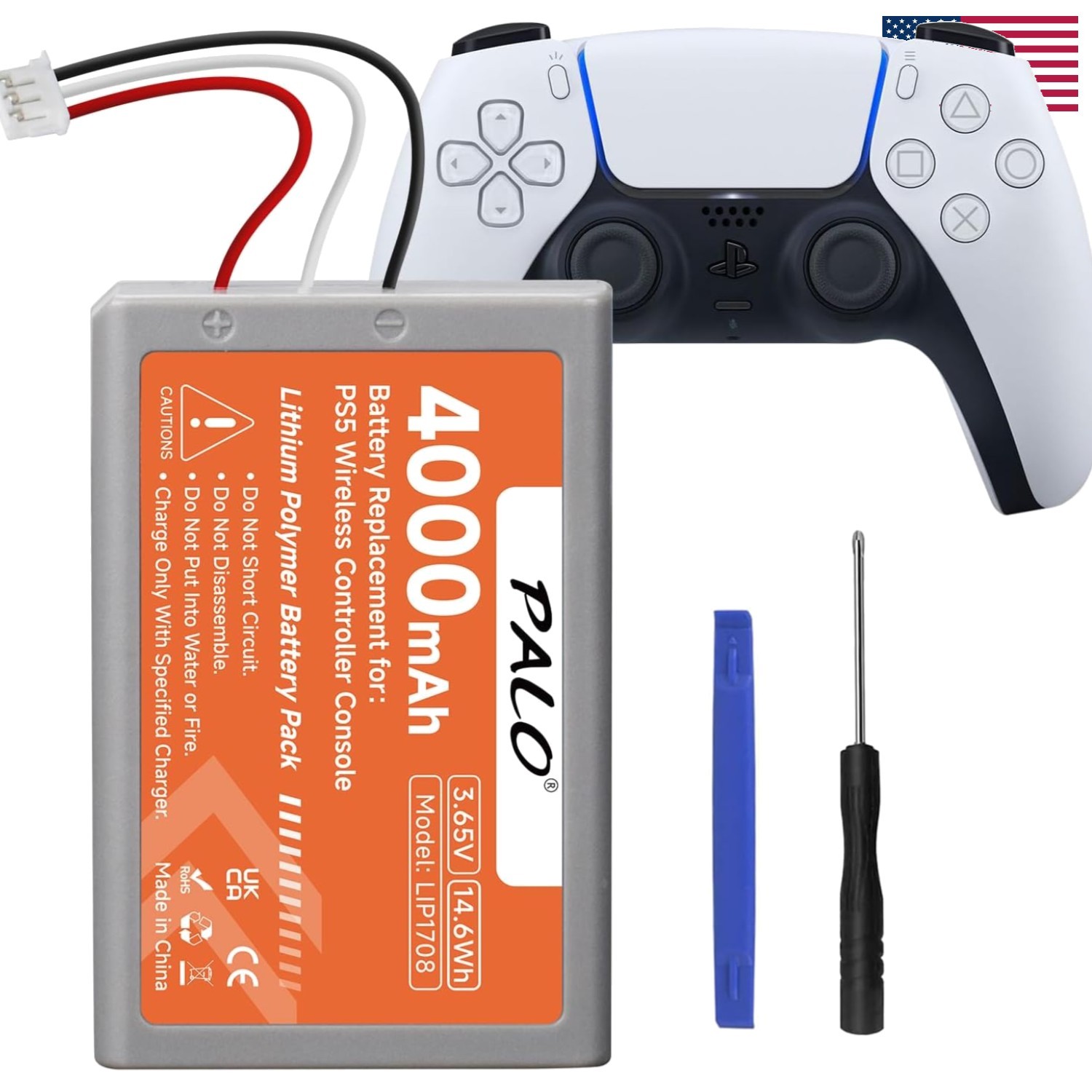 Ultimate PS5 Controller Battery – 4000mAh Lithium Polymer with Tools Included