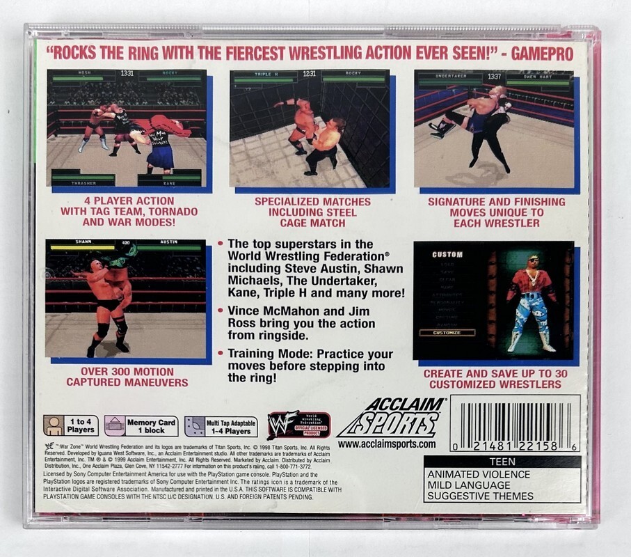 WWF Warzone [Greatest Hits] PlayStation 1 PS1 Video Game CIB