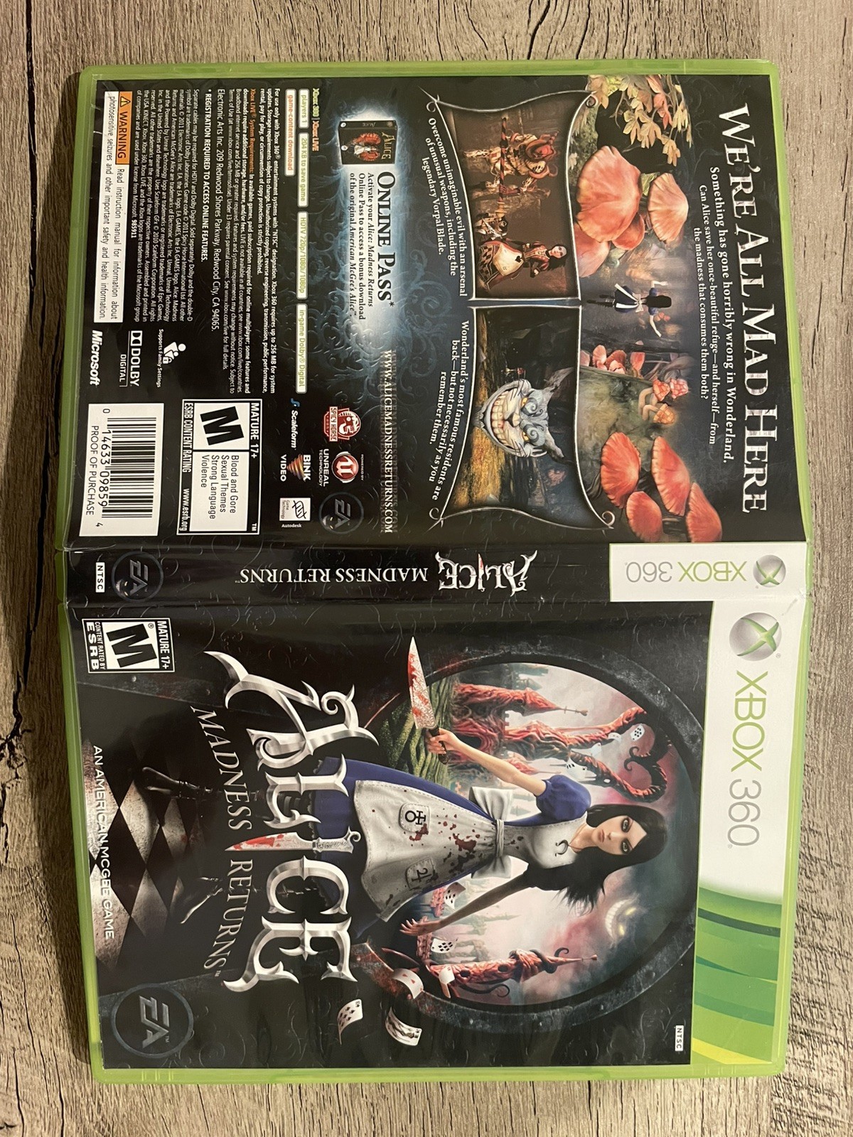 Alice: Madness Returns; CIB (Microsoft Xbox 360, 2011)