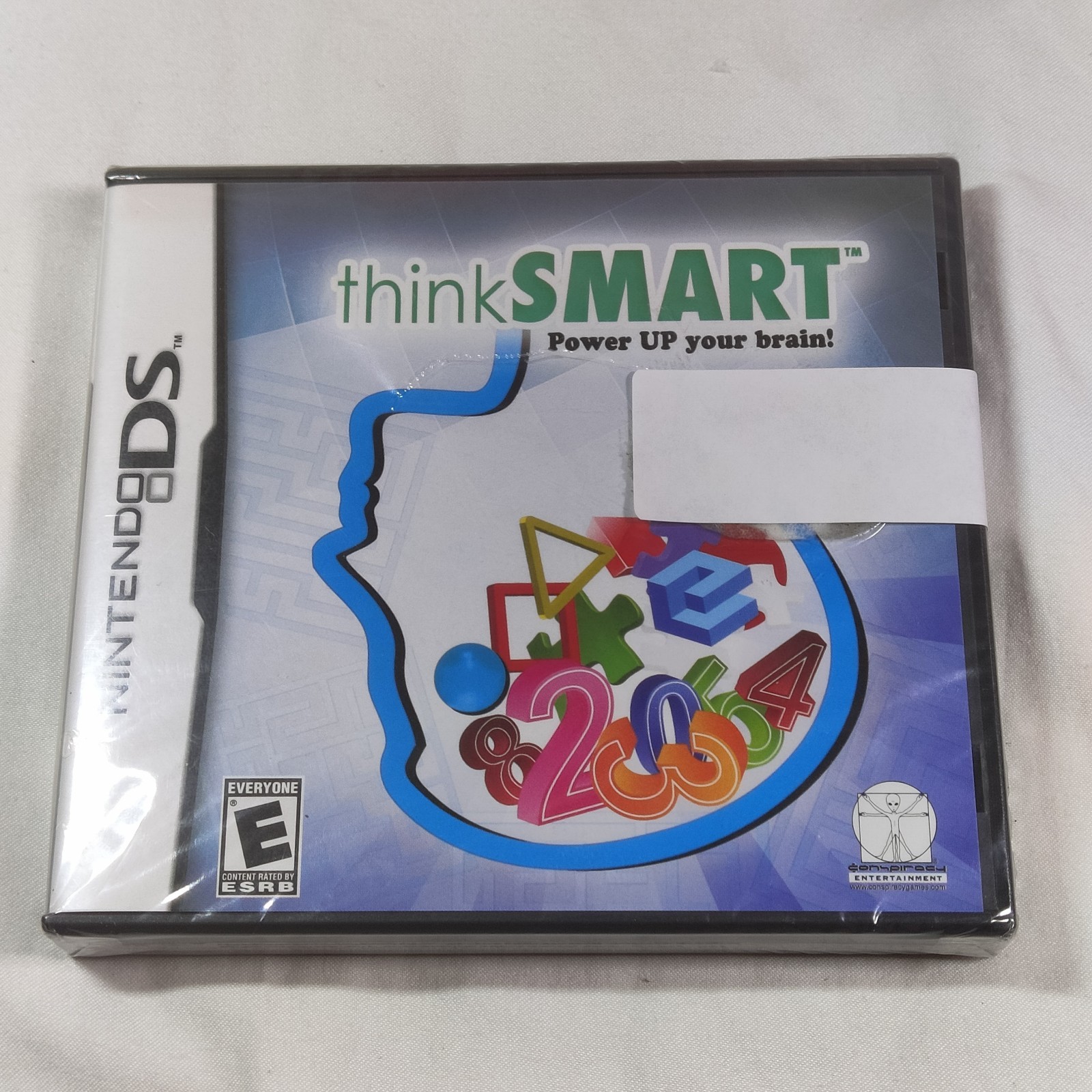 Nintendo DS Lite Cobalt Blue (DS/GBA) w/ Mario Carry Case & NEW/SEALED Game GOOD