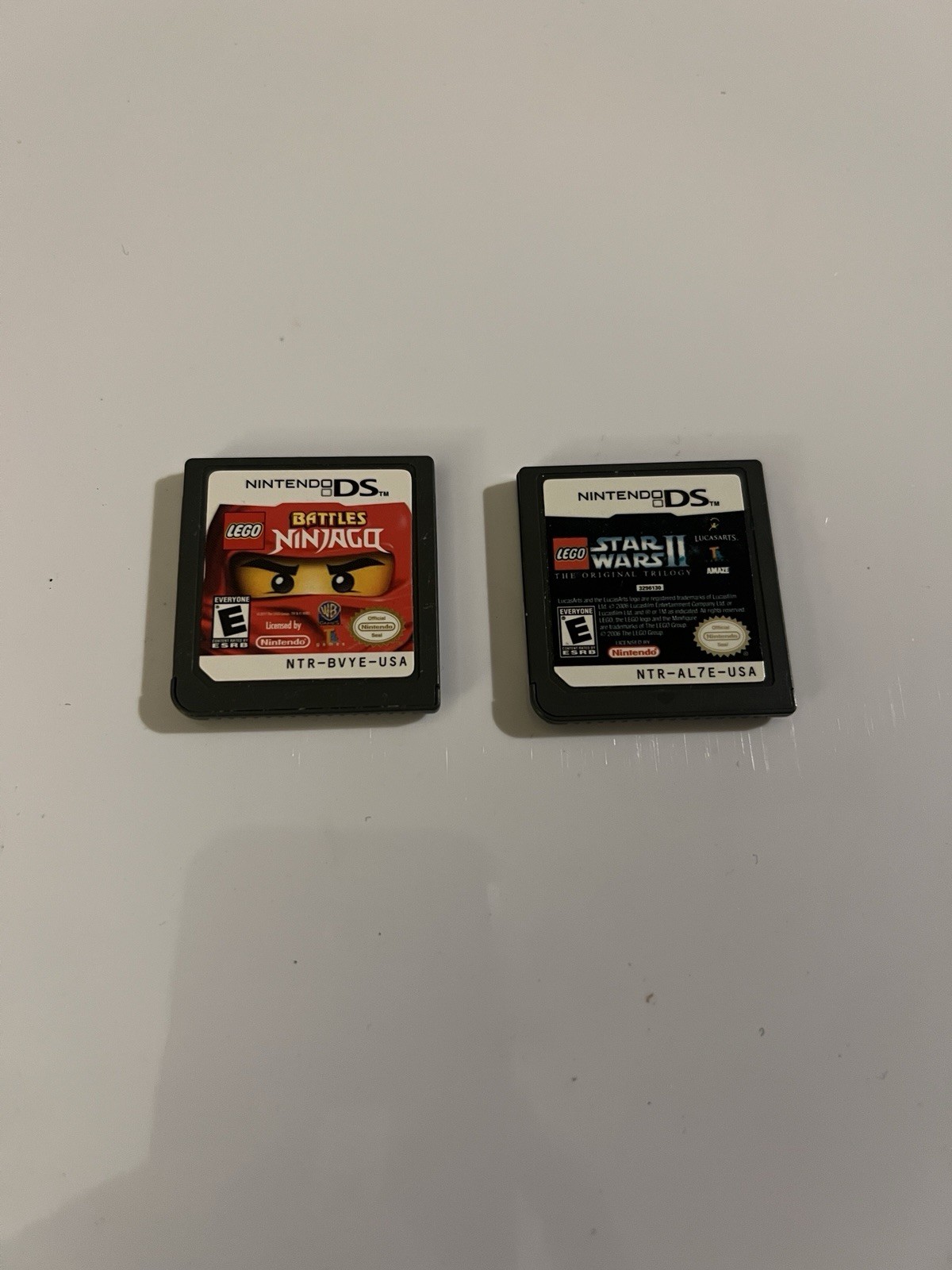 Nintendo DS Game Cartridges -Lego Ninjago + Lego Star Wars 2