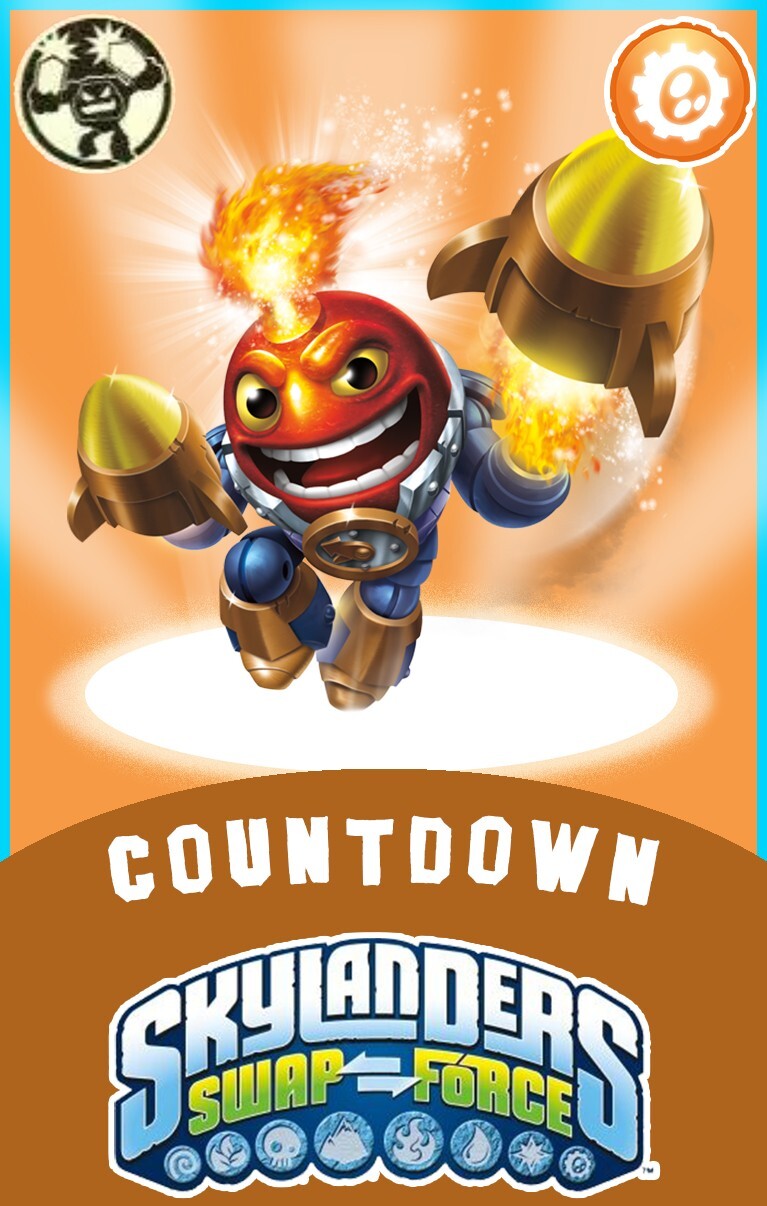 Skylanders Swap Force Lightcore Countdown NFC Card FREE SHIPPING