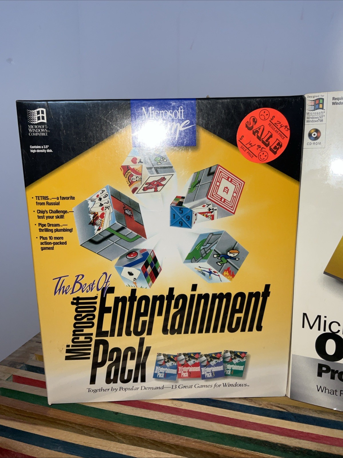 BEST OF MICROSOFT ENTERTAINMENT PACK 1994 Tetris 13 Games 3.5 Disk Sealed NEW