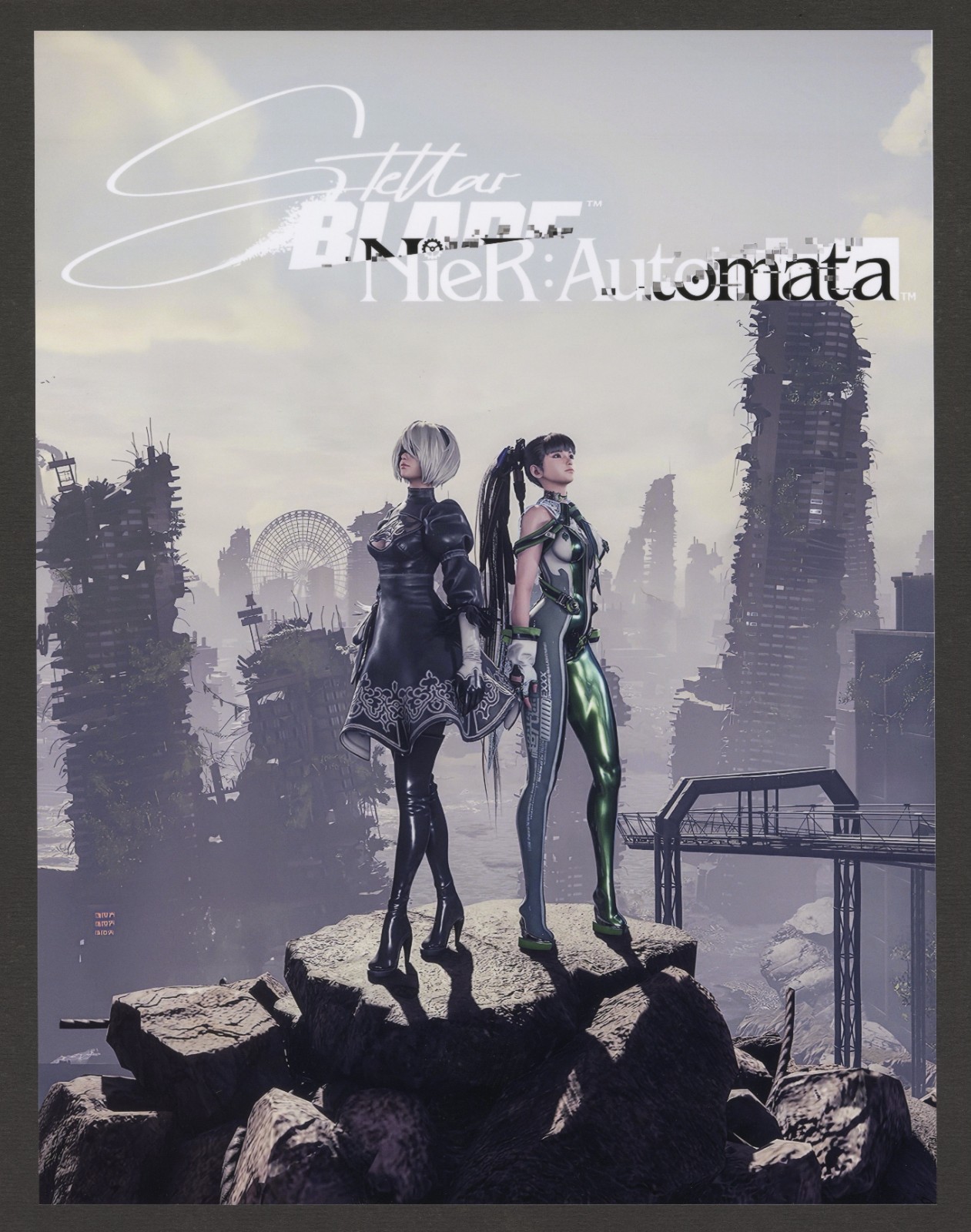 Stellar Blade Nier Automata PS5 PC Small Promo Ad Wall Art Print Poster – Glossy