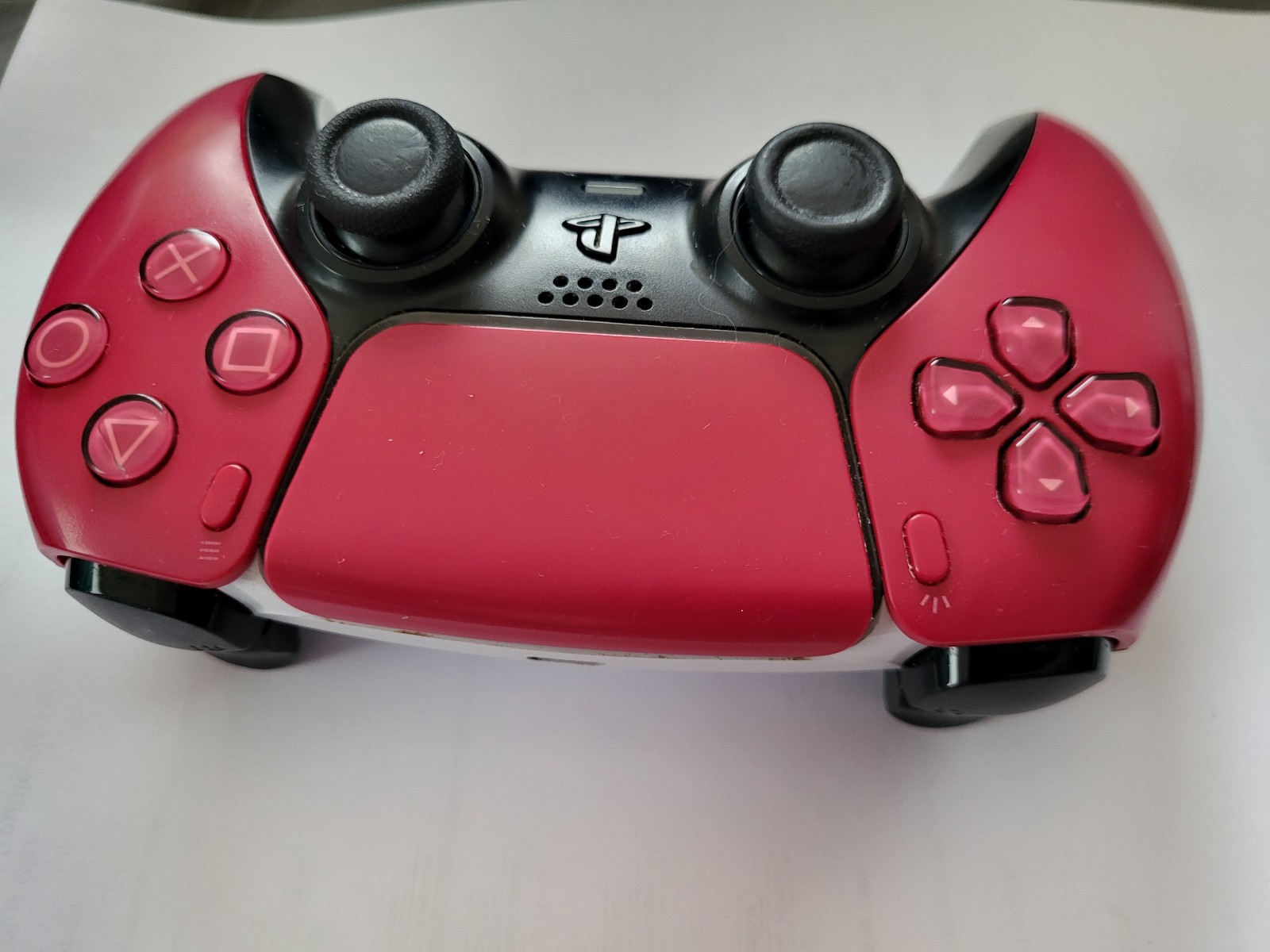 Sony PS5 DualSense Controller – Cosmic Red/White TMR Joysticks installed