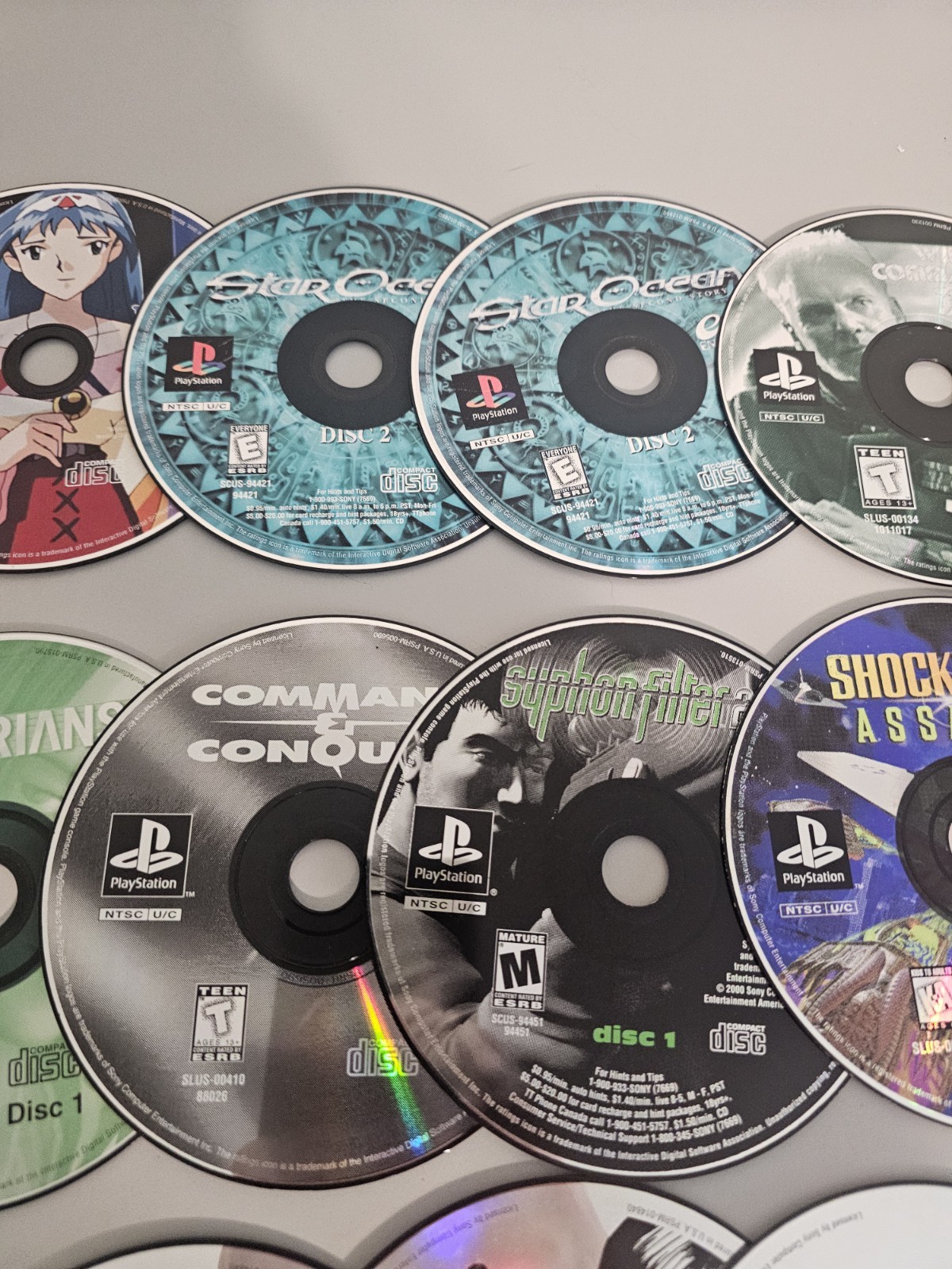Playstation 1 Ps1 Disc Only Game Lot Of 34 Disk 1 2 3 4 Final Fantasy 7 Dragoon