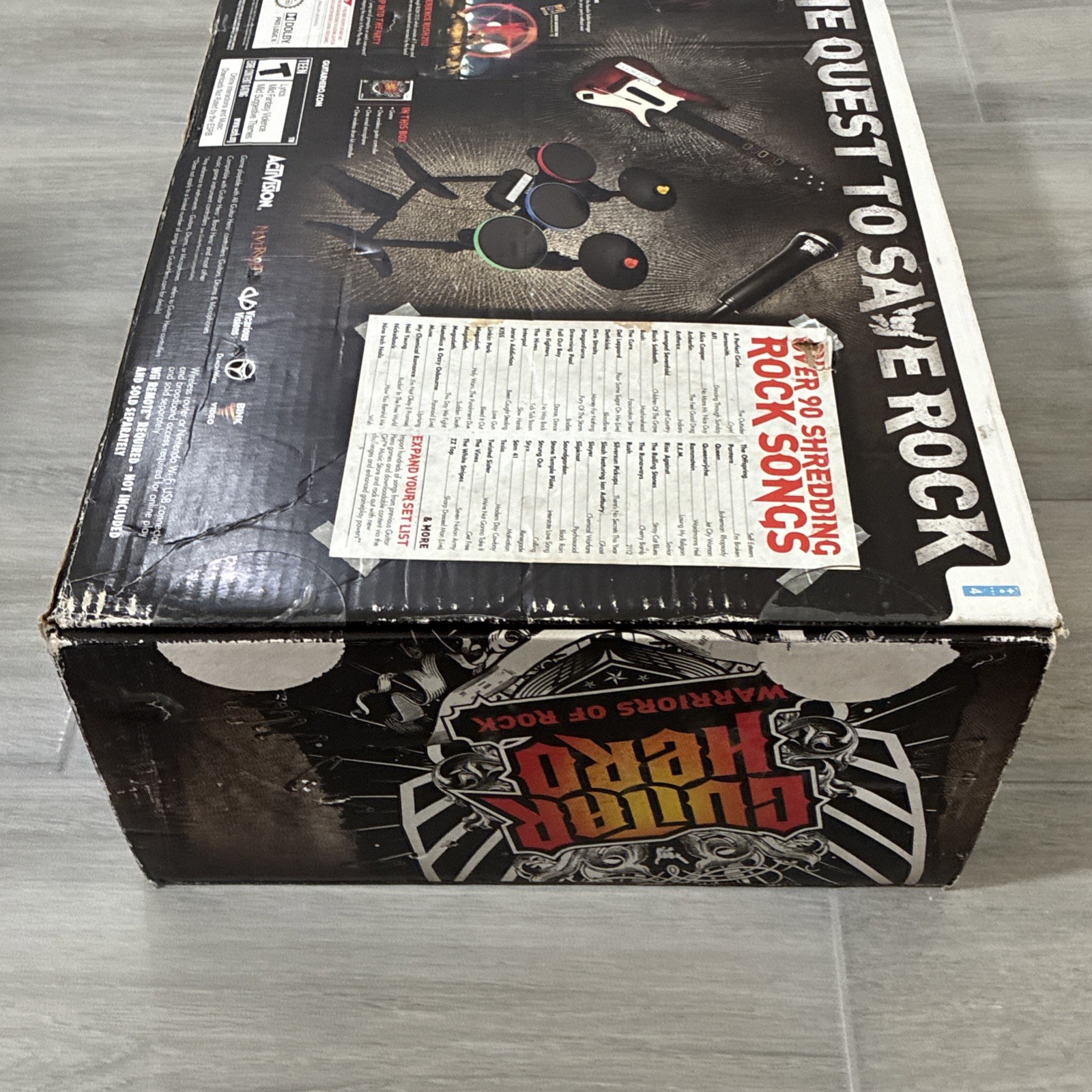 Wii Guitar Hero Warriors of Rock Band Bundle Wii Nintendo CIB (Read Desc)