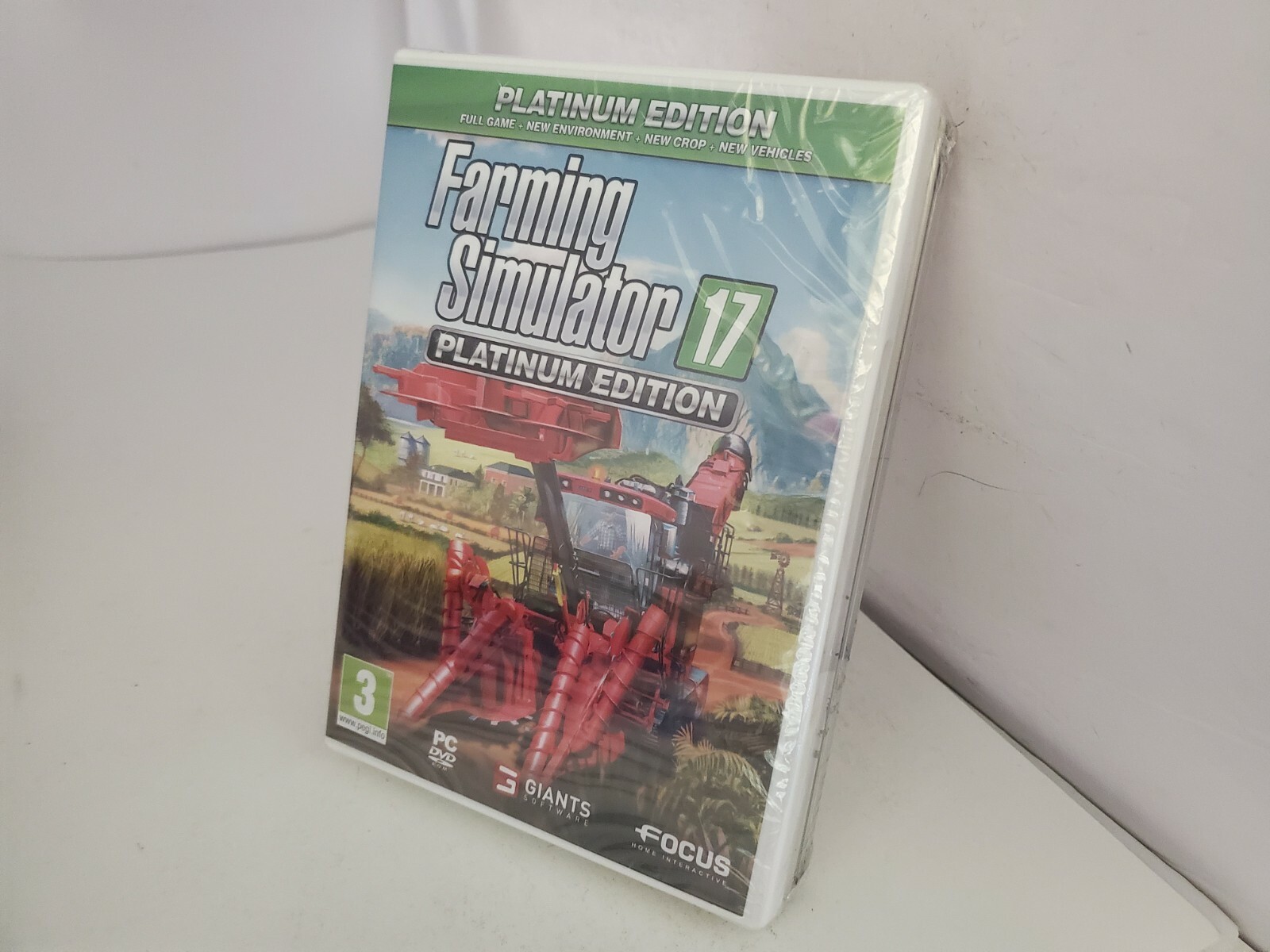 NEW MINT FARMING SIMULATOR 17 PLATINUM WINDOWS 7/8/10 W/STEEL BOOK PC DVD ROM N9