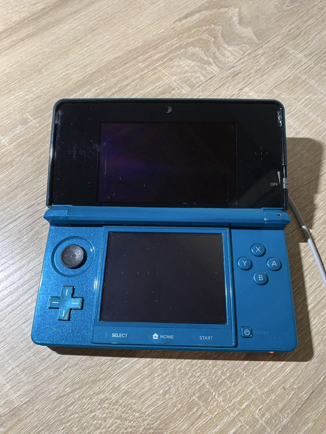1646 Nintendo 3DS Aqua Blue Normal TESTED