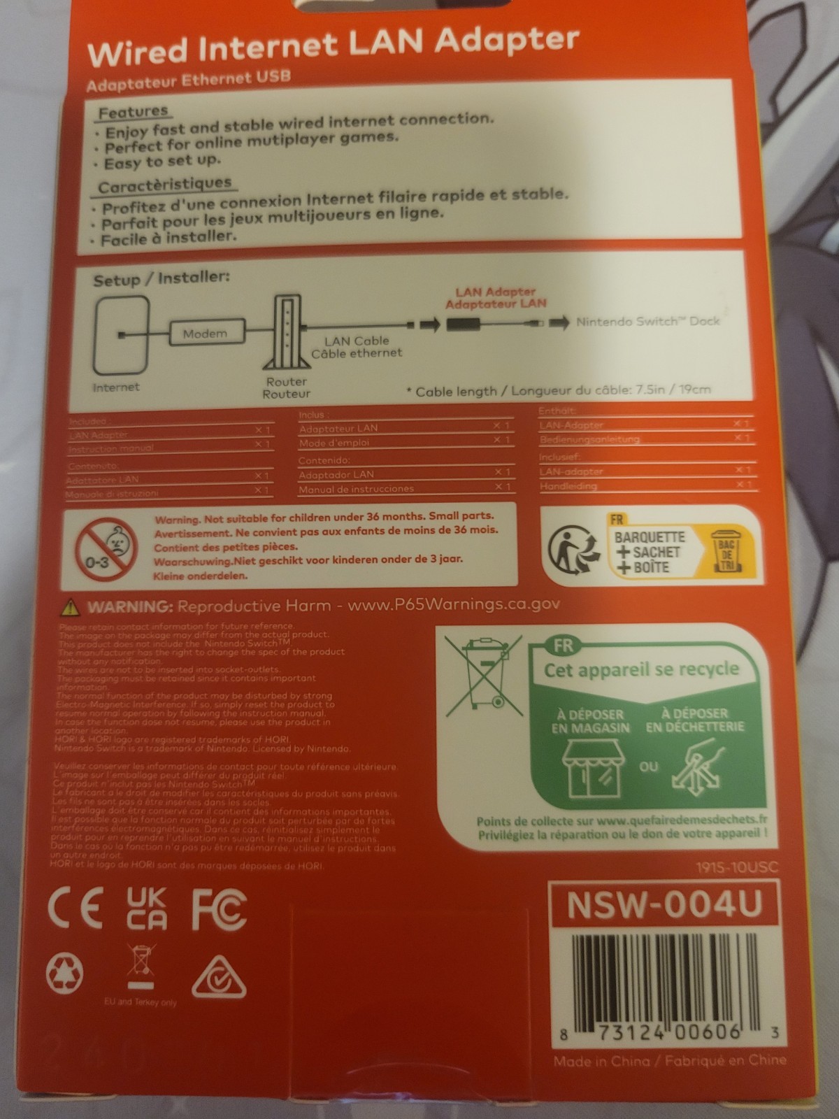 Nintendo Switch Wired Internet LAN Adapter (Official)