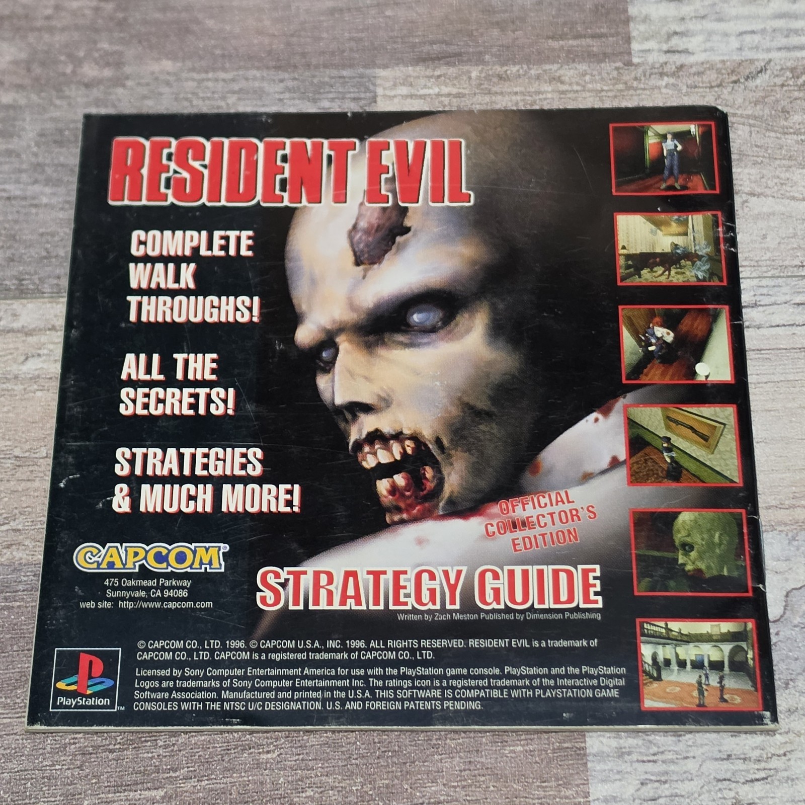 Resident Evil (Sony PlayStation 1, 1996) Tested Jewel Case w/ Reg Card