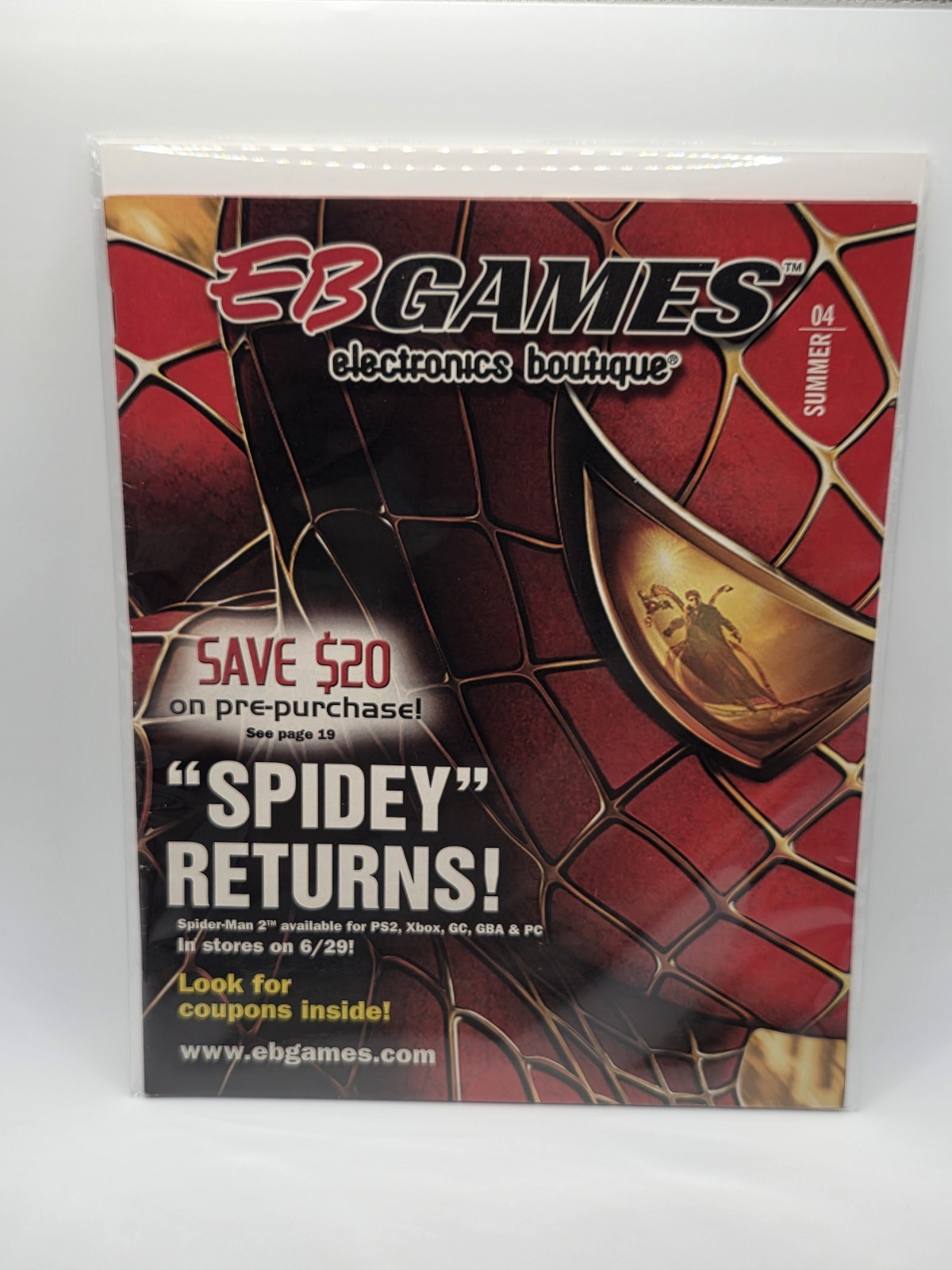 EB Games Summer 2004 Catalog Spider-Man 2 Pikmin 2 VG Complete Magazine Promo