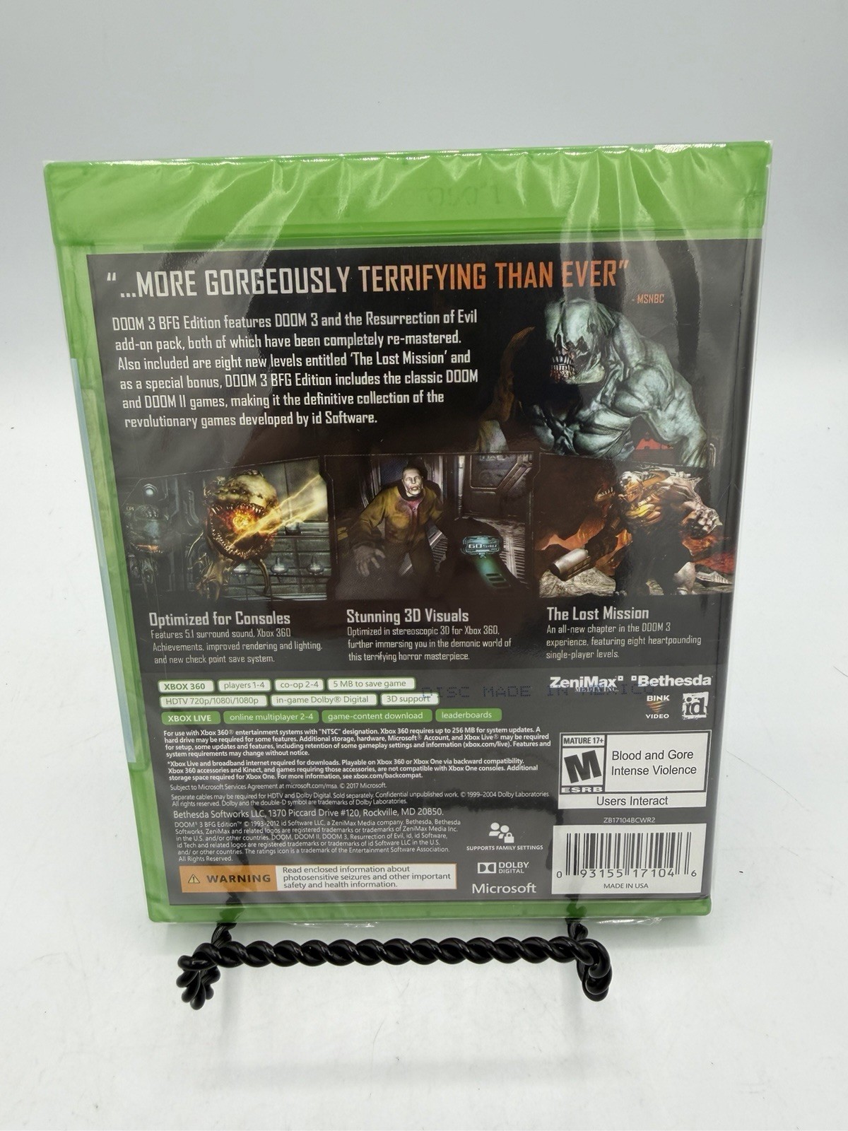 Doom 3 BFG Edition – Xbox One | Xbox 360 – Brand New | Factory Sealed