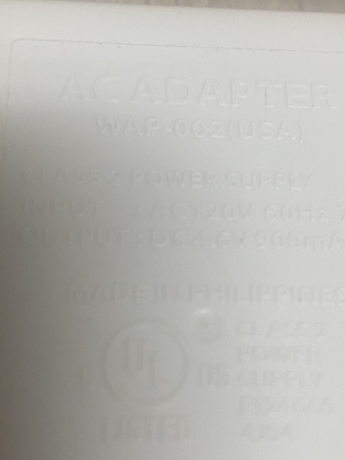 OEM Official Nintendo WAP-002 USA AC Adapter Power Supply 4.6V 900mA DSi XL 3DS