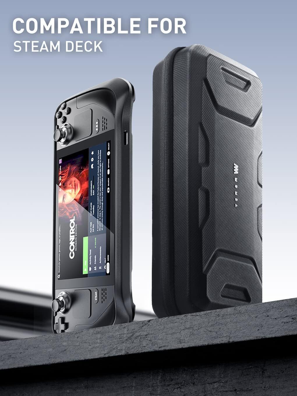 For Steam Deck OLED Grip Case Mumba Anti-Slip Shockproof Cover / Carrying Case