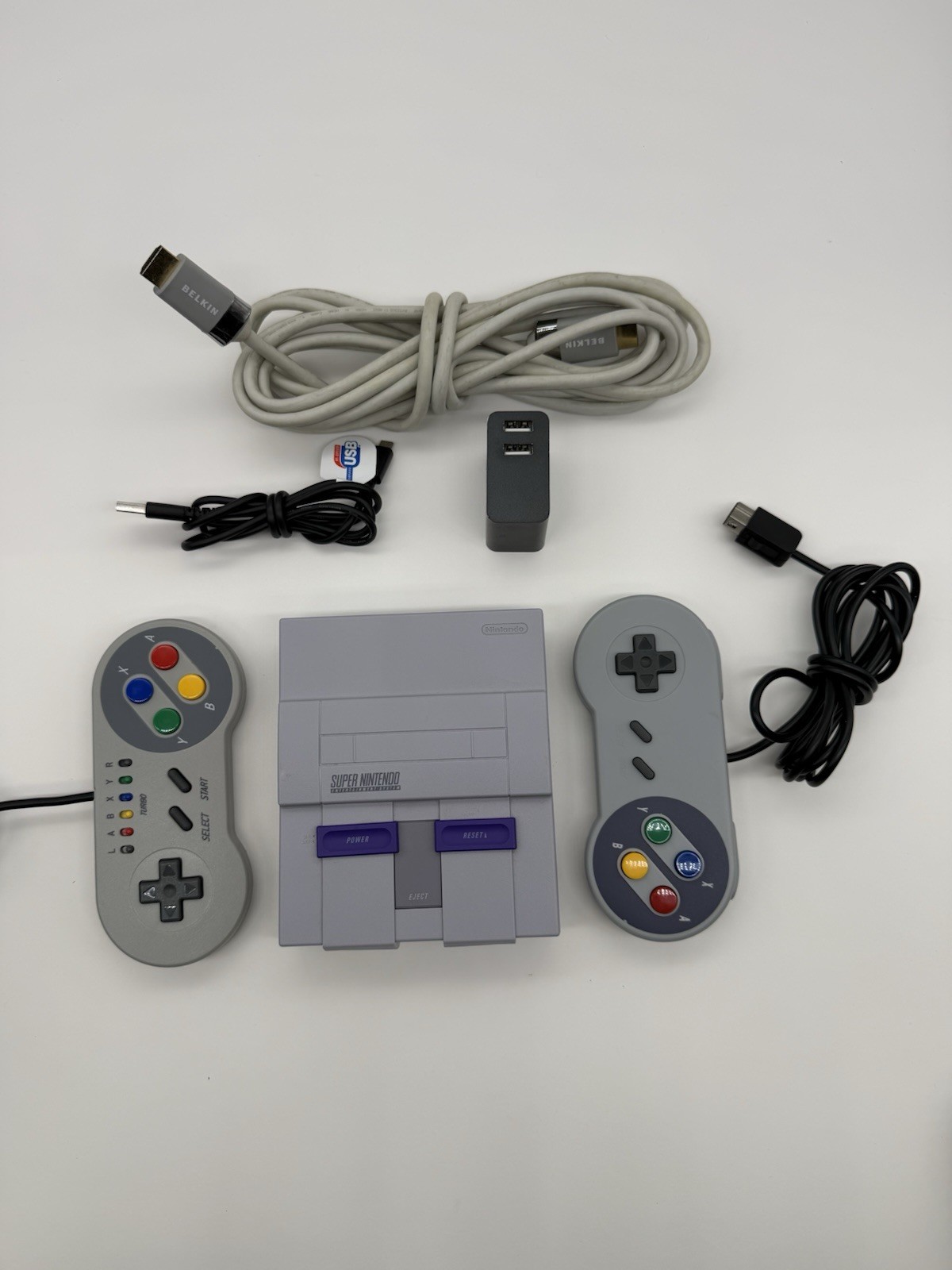 Super Nintendo Classic Edition – Mini With Aftermarket Controllers.