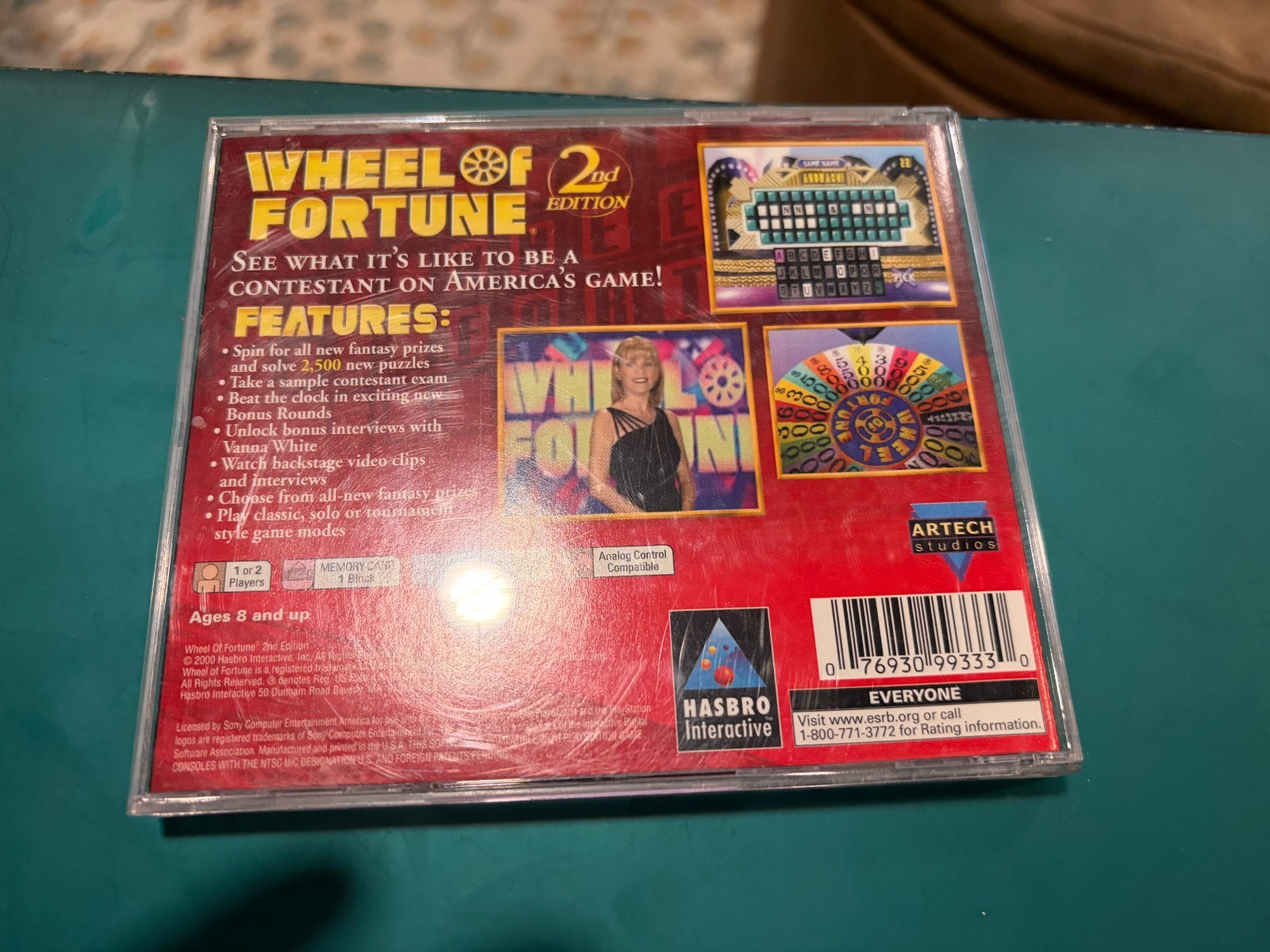 Wheel of Fortune 2nd Edition Sony PlayStation 1 PS1 complete