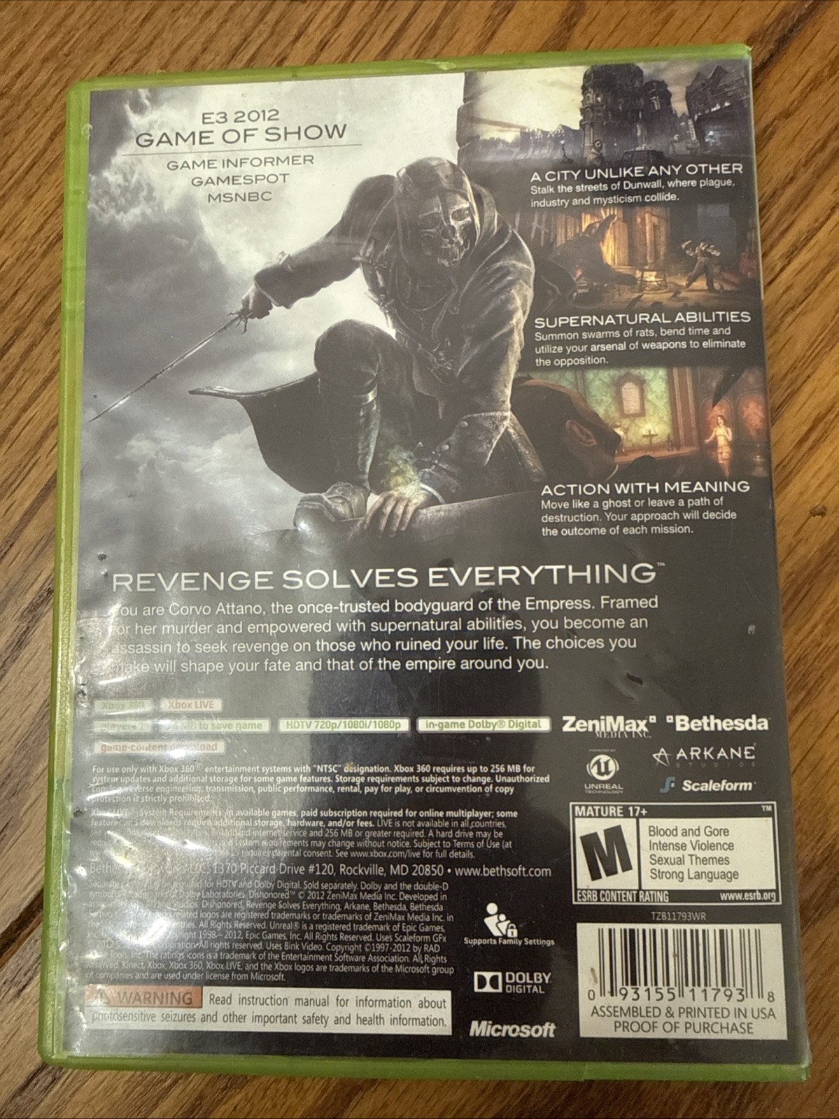 Dishonored – Microsoft Xbox 360
