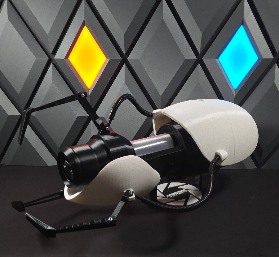 3D Printed Portal Gun Replica Full Size Cosplay Prop