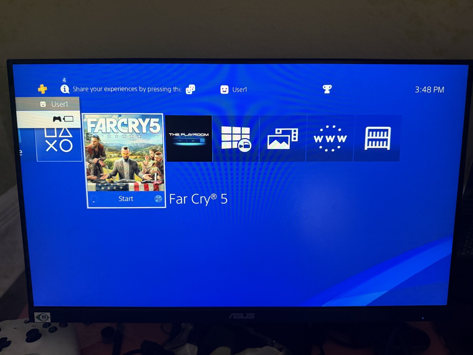 Camo PlayStation 4 PS4 Slim 1TB CUH-2115B 1TB Bundle Black Controller + FarCry 5
